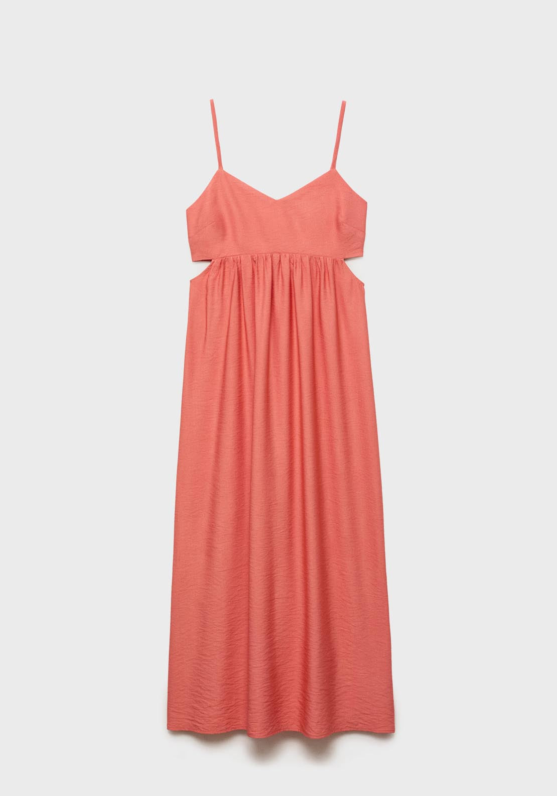 Mango Cut-Out Midi Dress - Bright Red 6 Shaws Department Stores