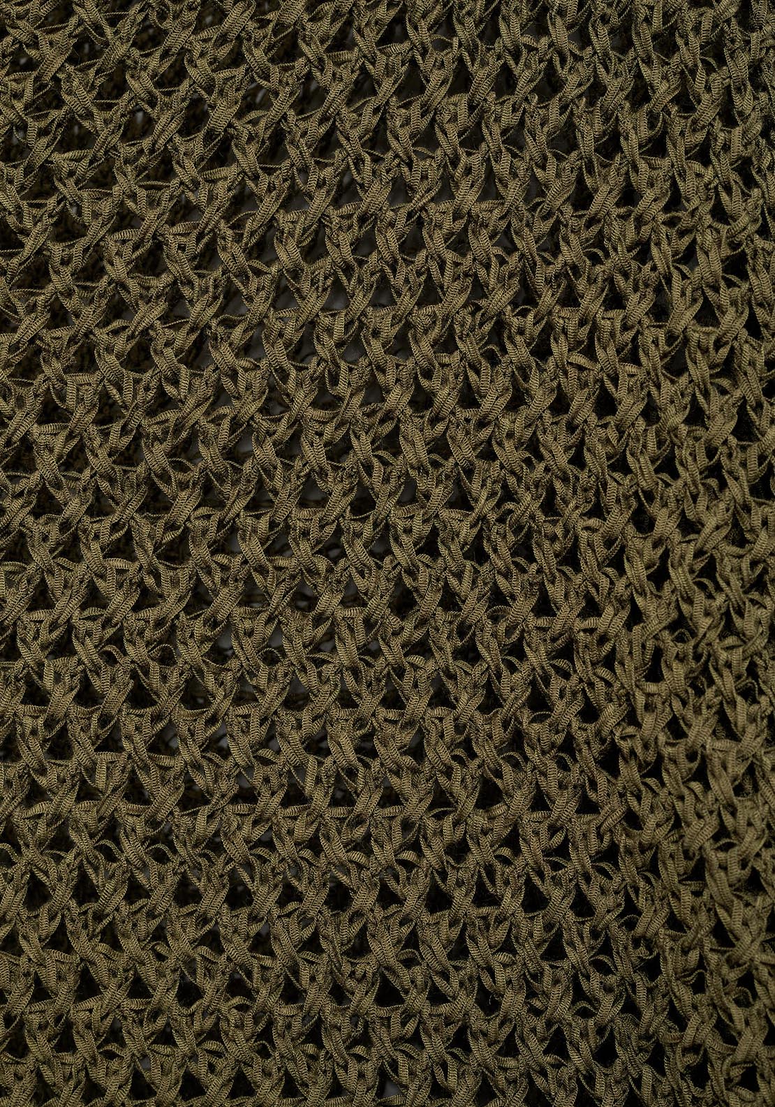 Mango Openwork knit boat neck sweater - Beige/khaki 5 Shaws Department Stores