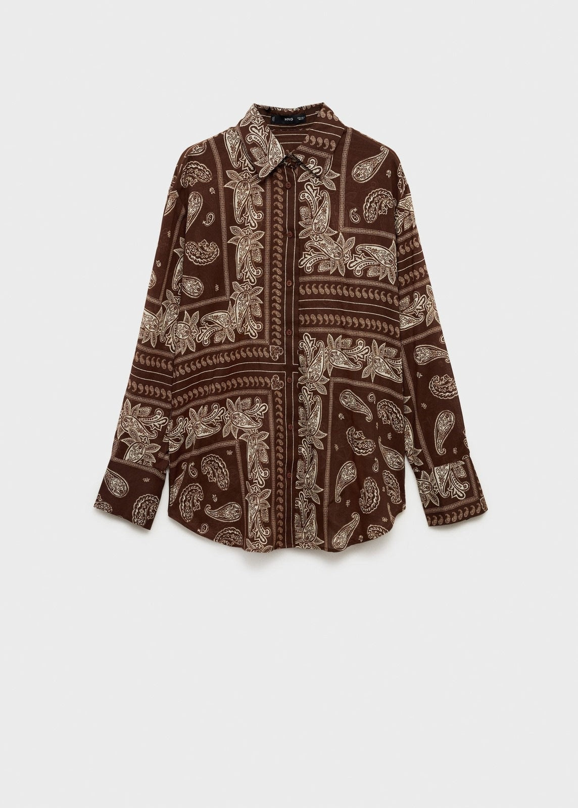 Mango Shirt Julia - Brown 2 Shaws Department Stores