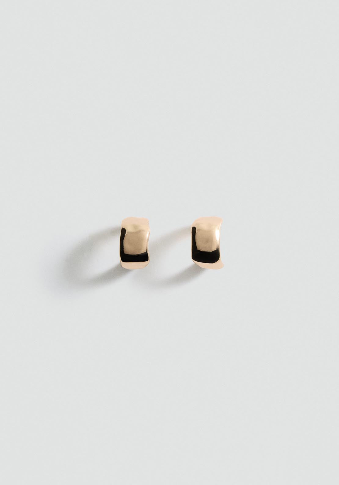 Mango Twisted hoop earrings - Gold 1 Shaws Department Stores