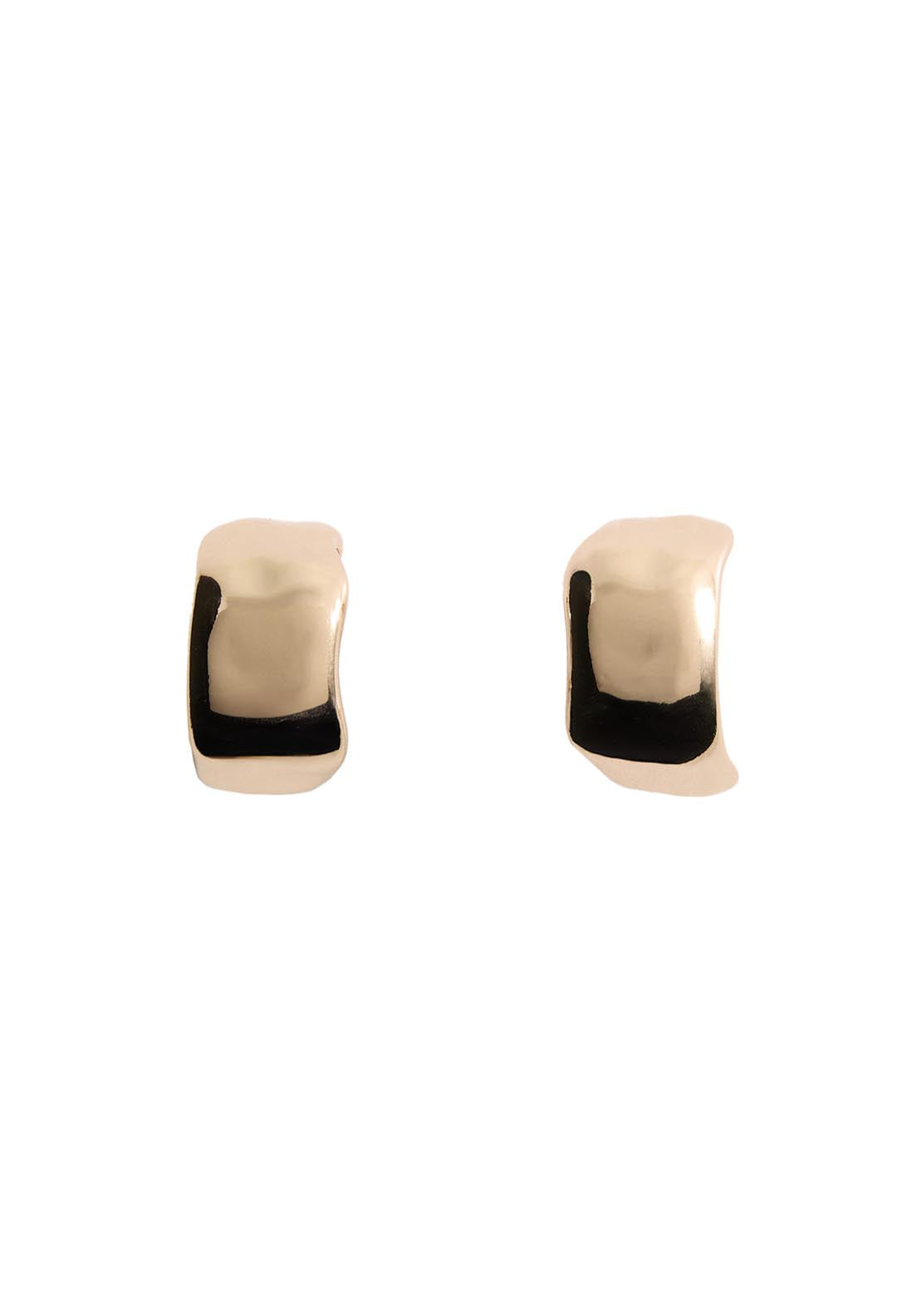 Mango Twisted hoop earrings - Gold 4 Shaws Department Stores