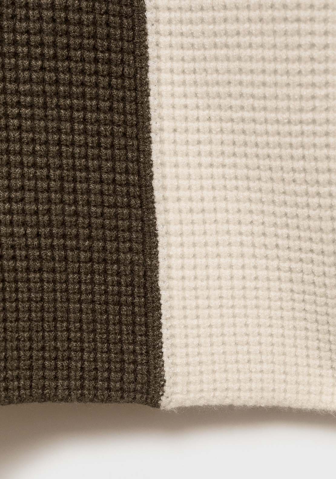 Mango Knit striped sweater - Beige/khaki 7 Shaws Department Stores