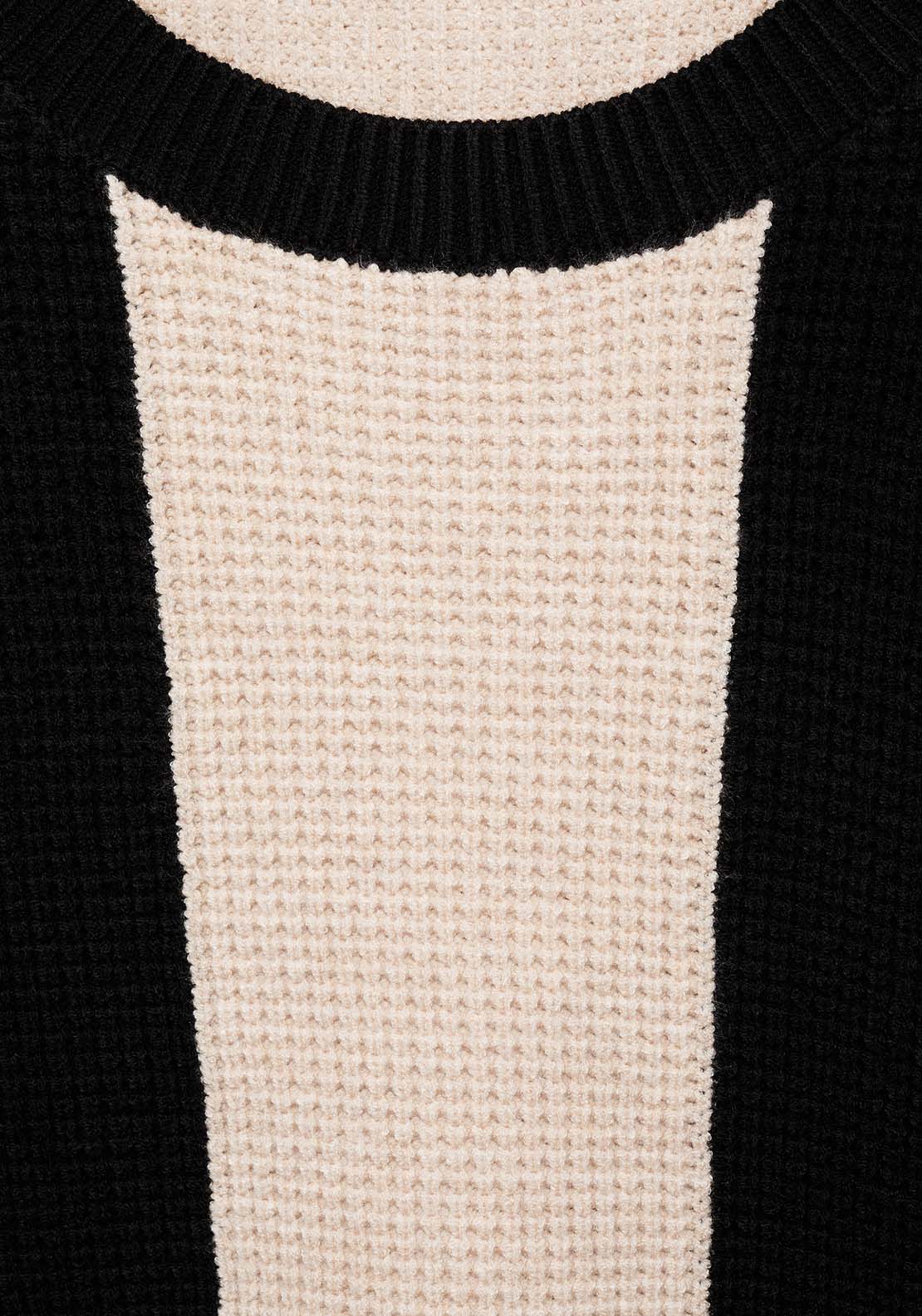 Mango Knit striped sweater - Black 6 Shaws Department Stores