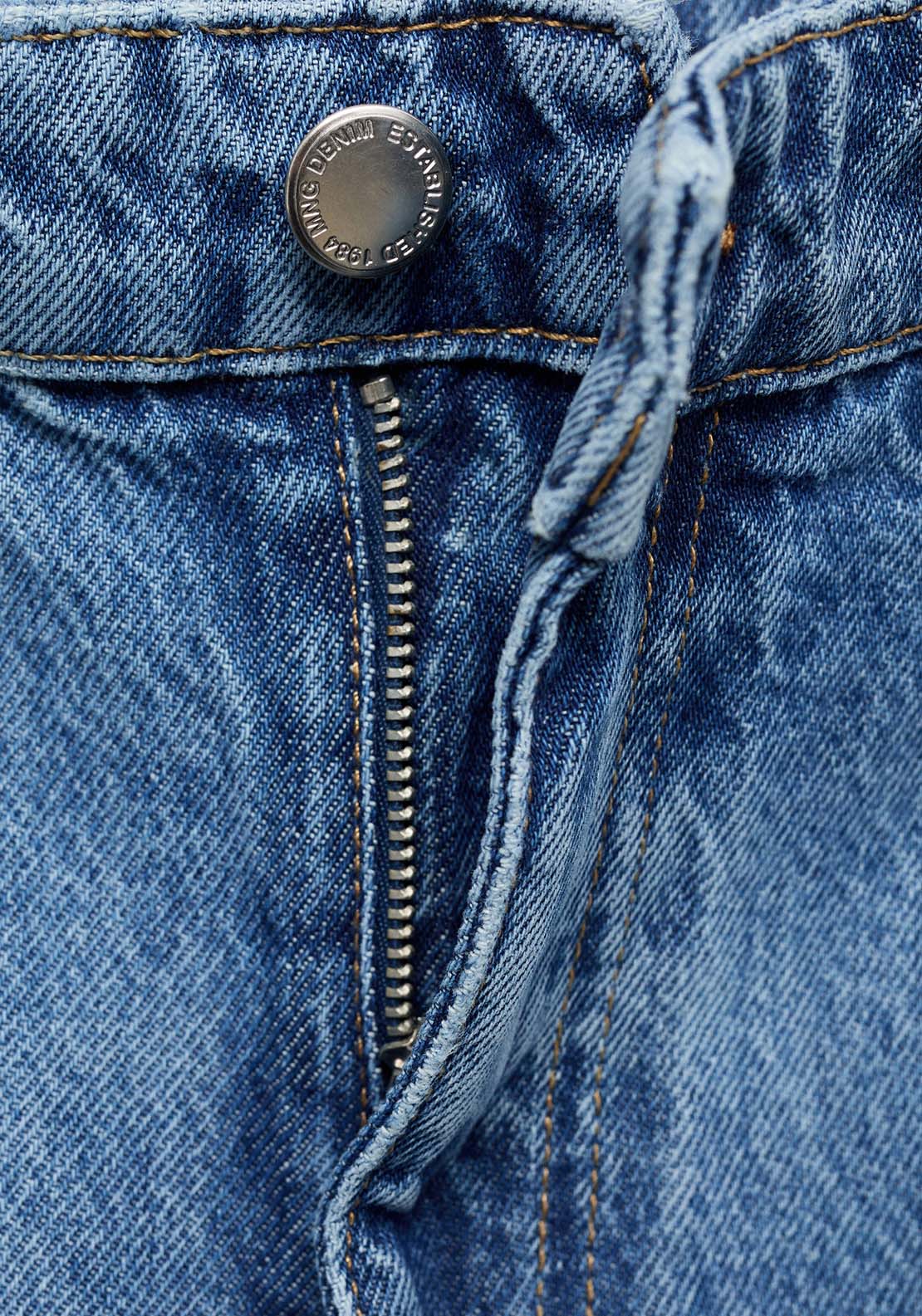 Mango High-rise balloon jeans - Open Blue 3 Shaws Department Stores