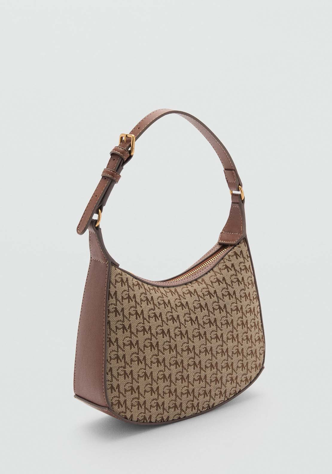 Mango Shoulder Bag Marco - Brown 1 Shaws Department Stores