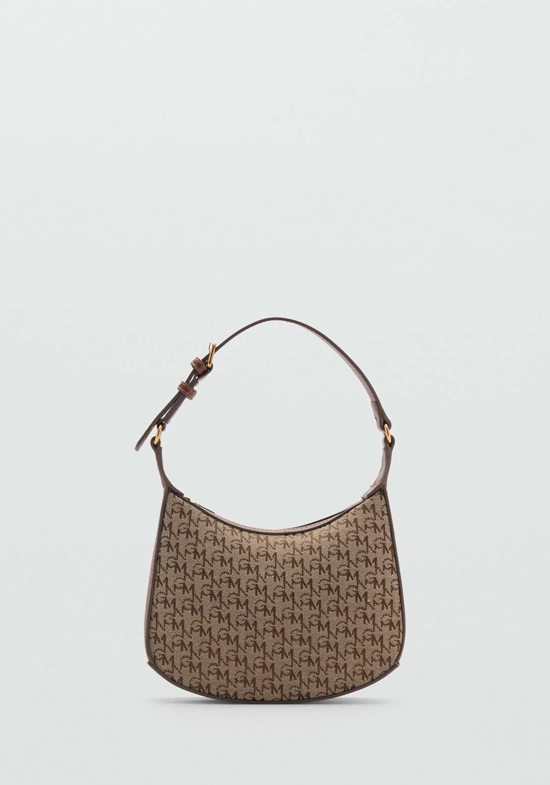 Mango Shoulder Bag Marco - Brown 2 Shaws Department Stores