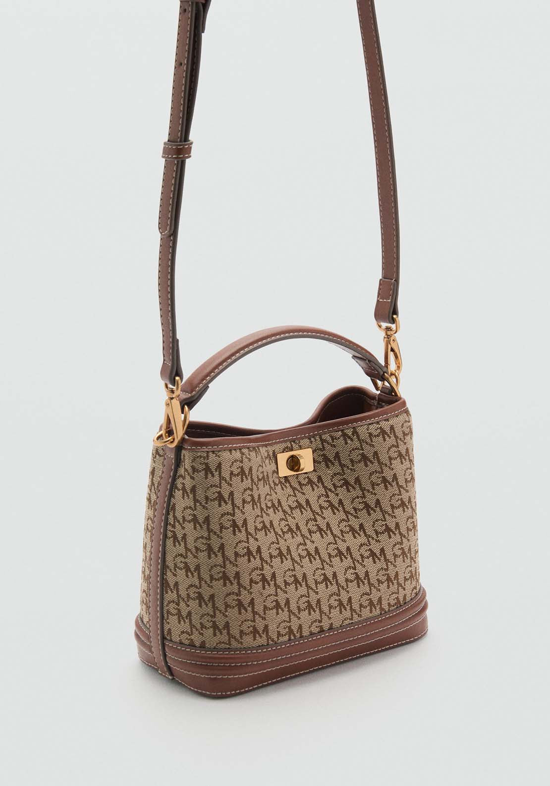 Mango Bucket Bag Marco - Brown 1 Shaws Department Stores