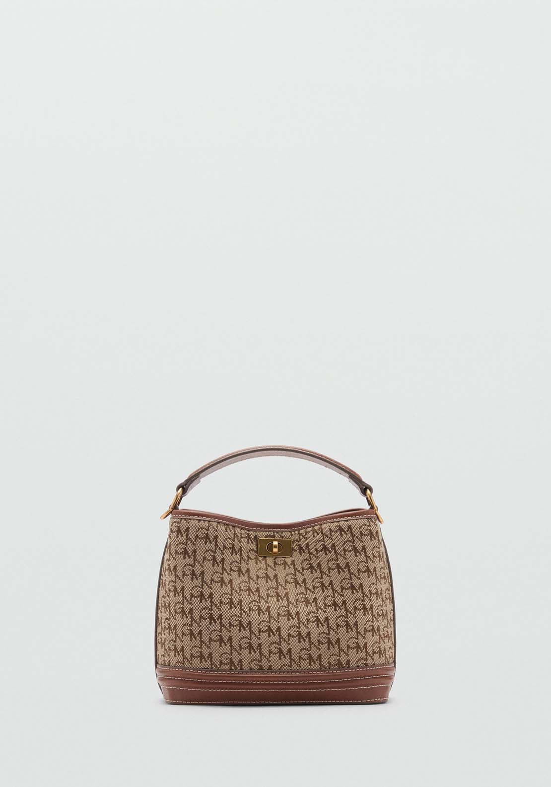 Mango Bucket Bag Marco - Brown 2 Shaws Department Stores