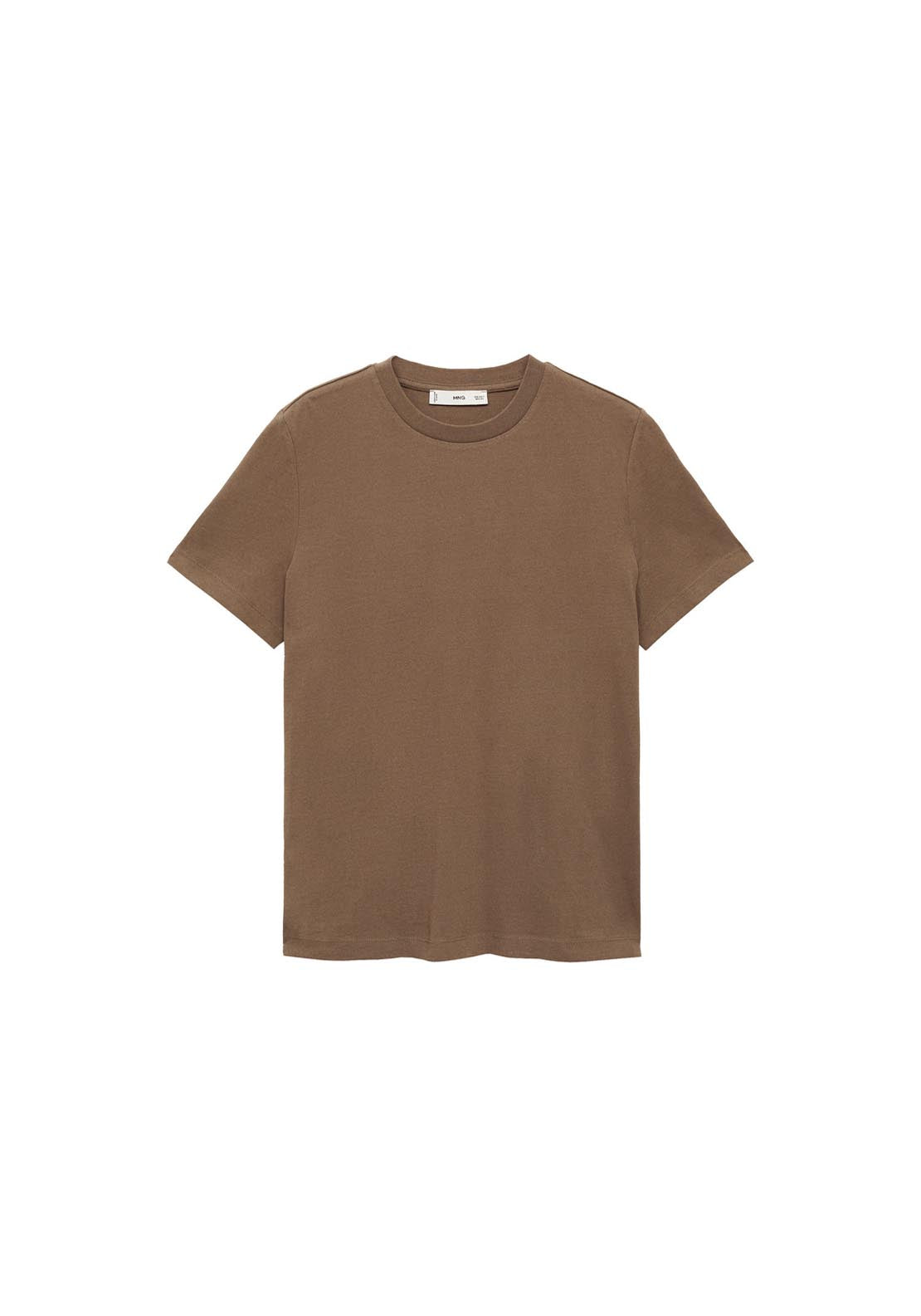 Mango Short Sleeve T-Shirt - Medium Brown 5 Shaws Department Stores