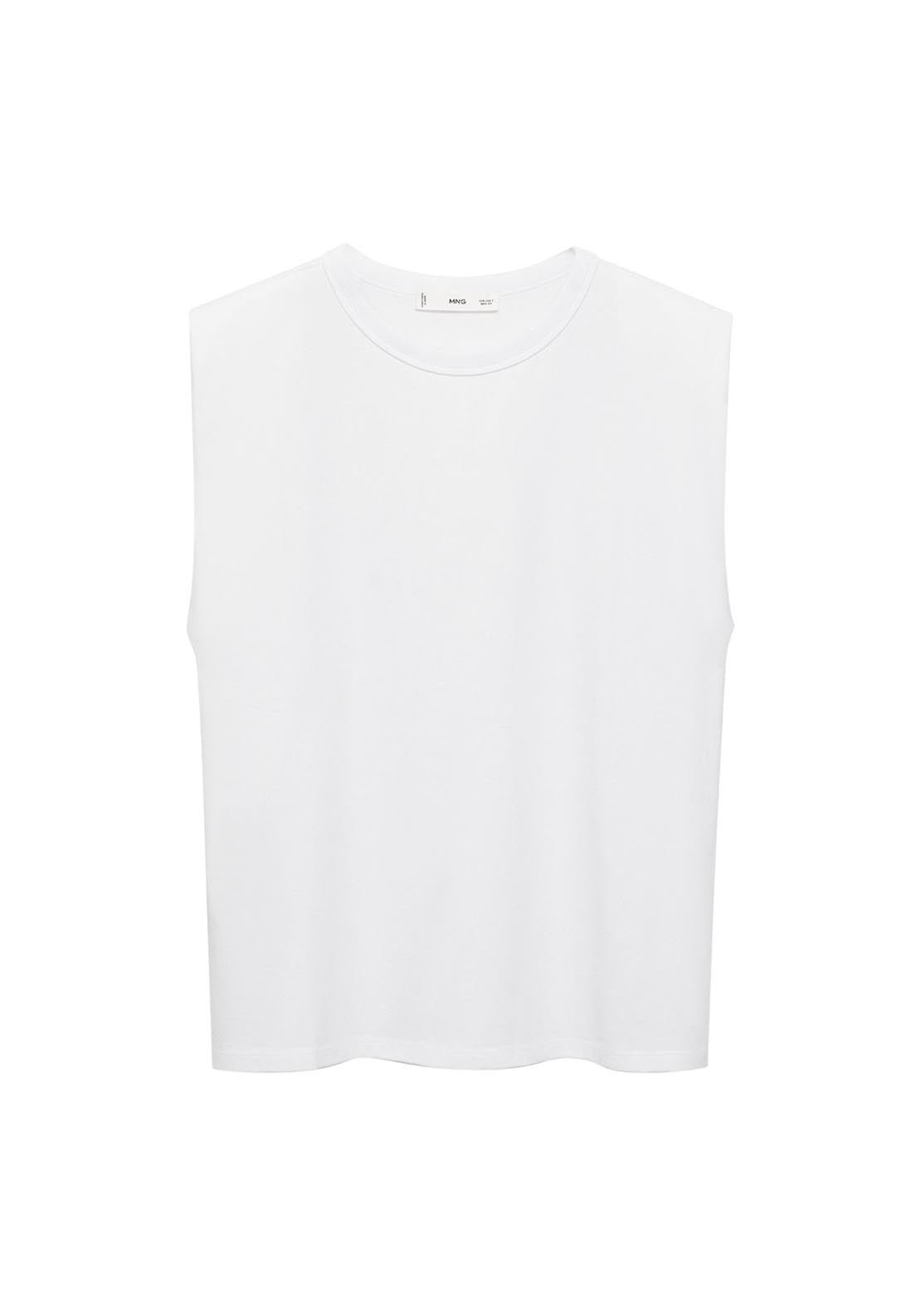 Mango Short Sleeve T-Shirt - White 9 Shaws Department Stores