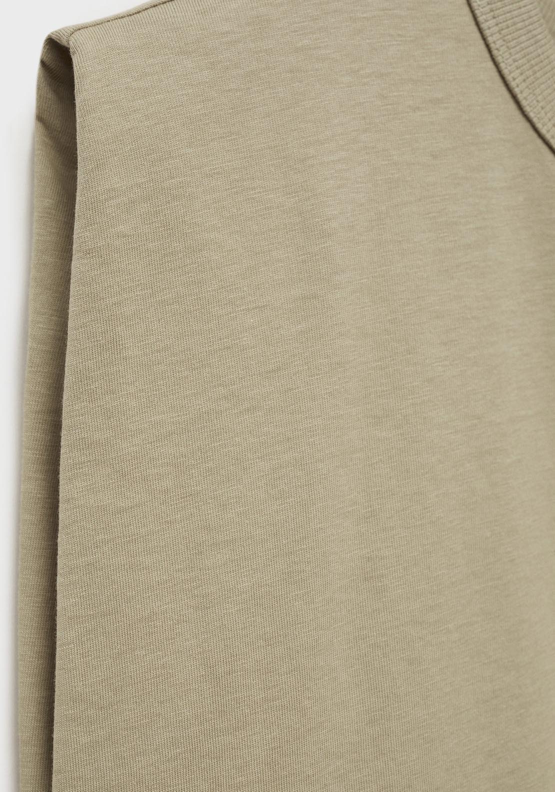 Mango Short Sleeve T-Shirt - Beige/khaki 8 Shaws Department Stores