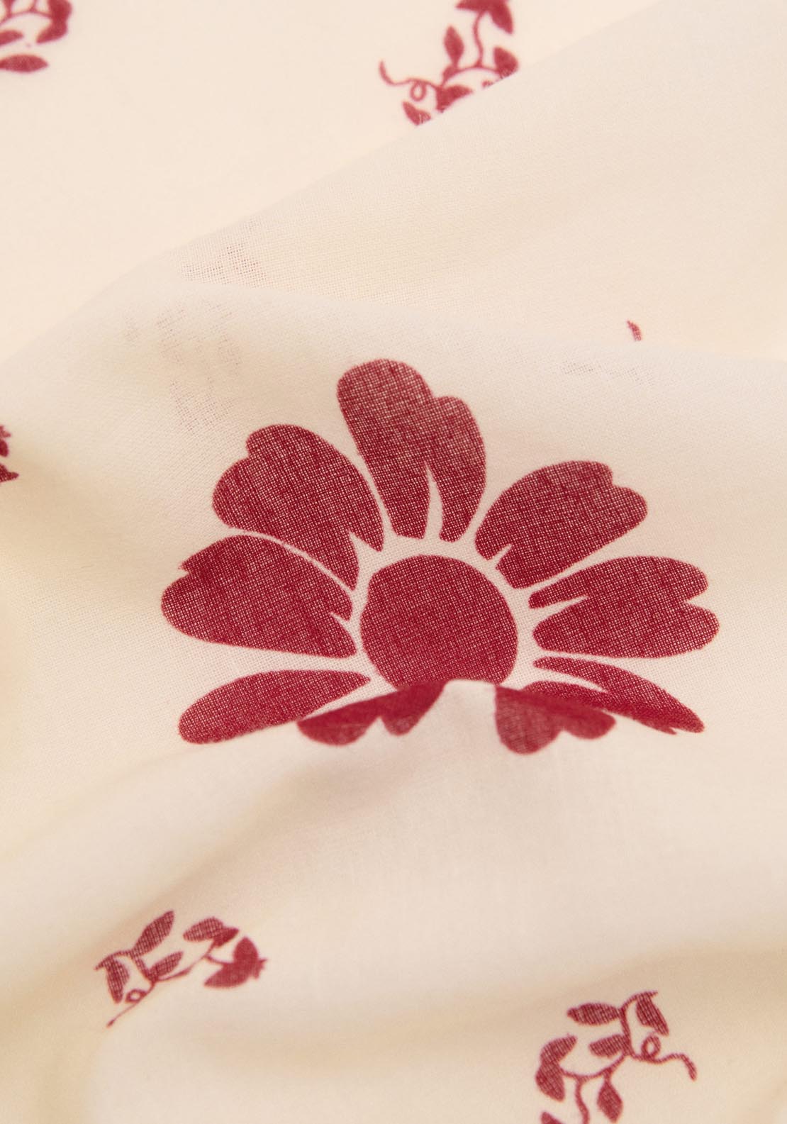 Mango Floral Print Scarf - Red 2 Shaws Department Stores