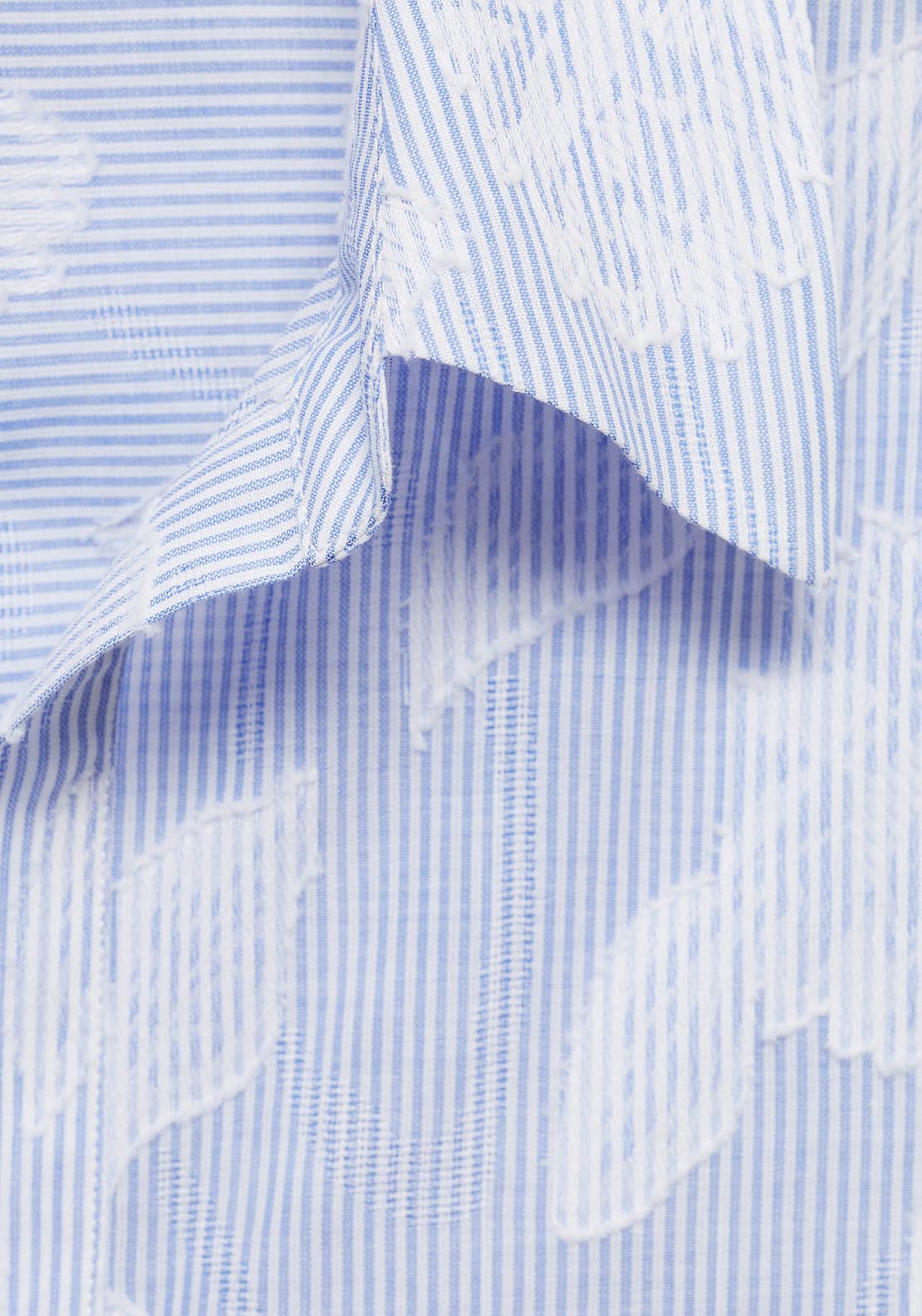 Mango Floral Shirt - Light/pastel Blue 5 Shaws Department Stores