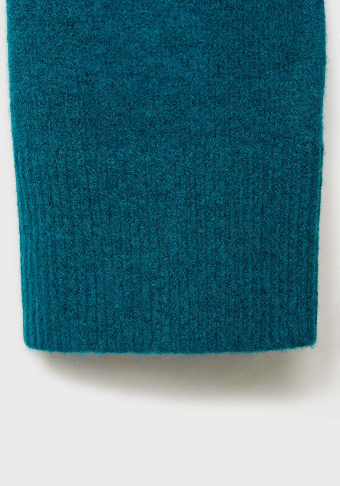 Mango Perkins neck knitted sweater - Green 7 Shaws Department Stores