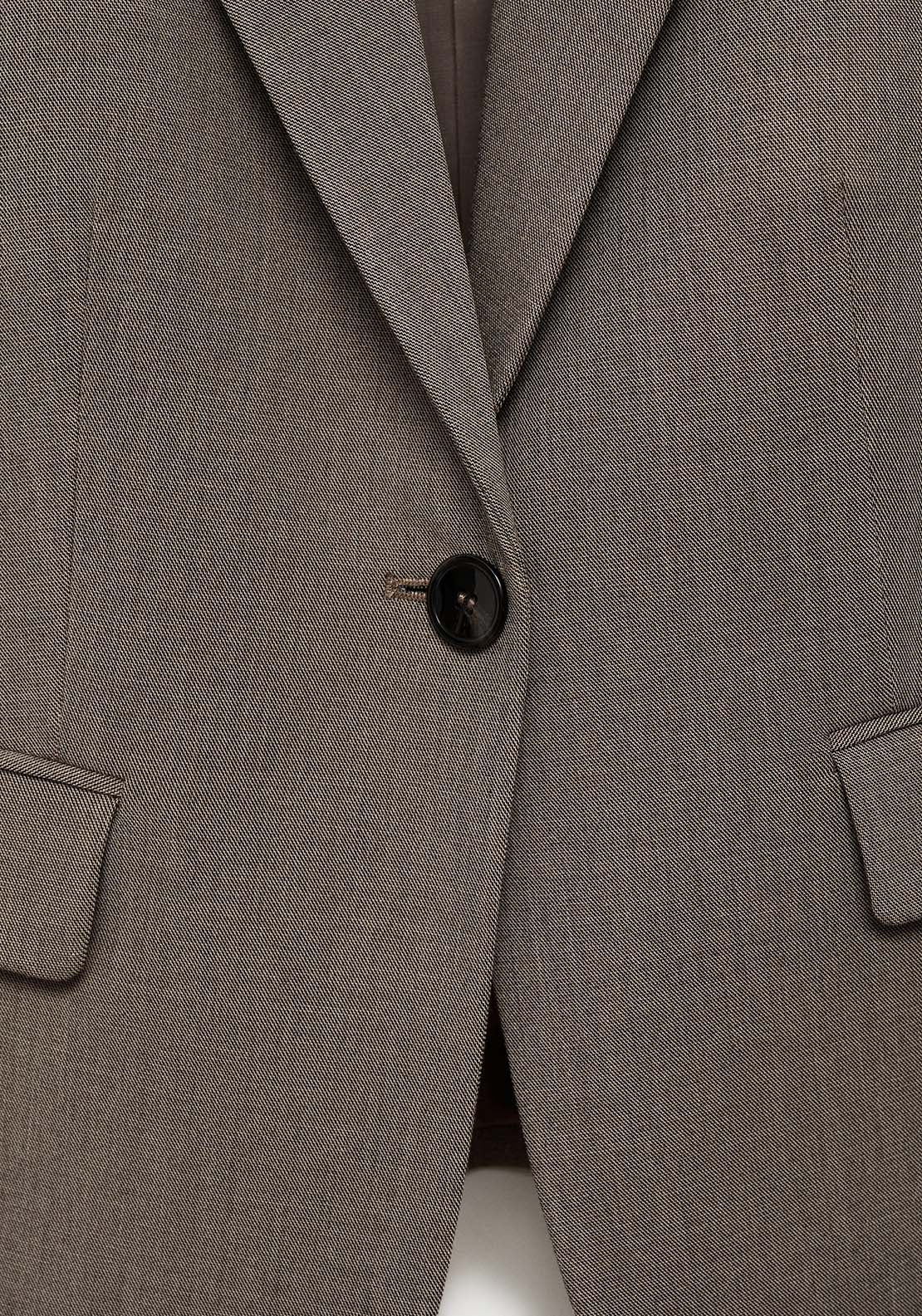 Mango Single breasted blazer - Brown 3 Shaws Department Stores