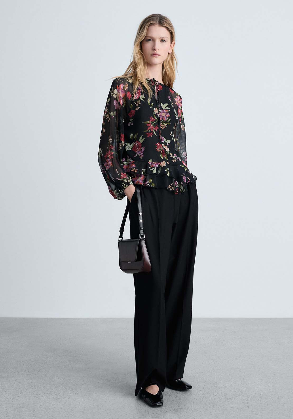 Mango Blouse Savage - Black 3 Shaws Department Stores