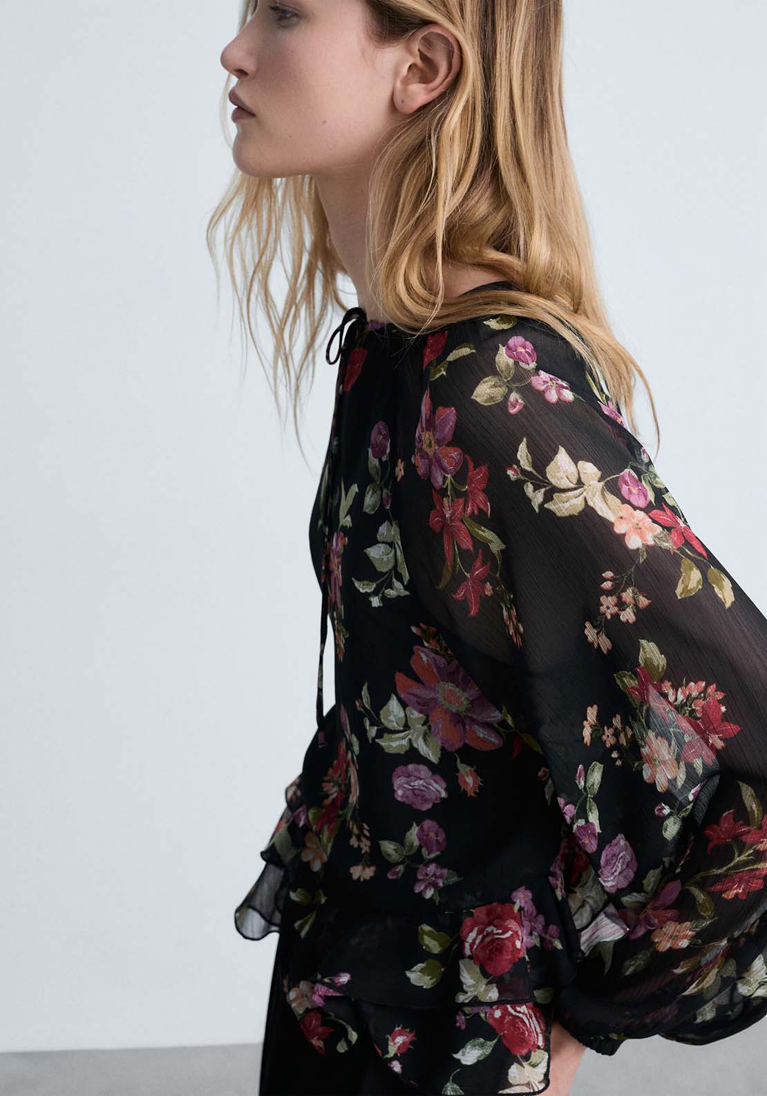 Mango Blouse Savage - Black 2 Shaws Department Stores