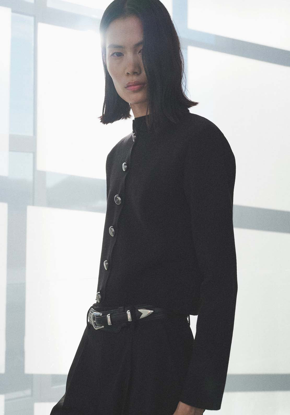 Mango Jacket Mao - Black 1 Shaws Department Stores