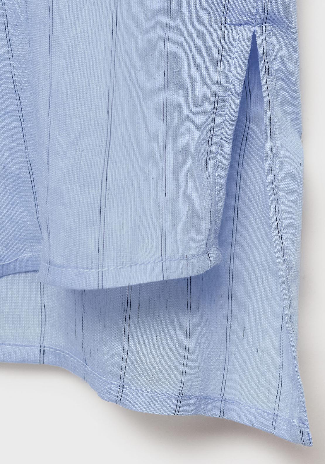 Mango Stripe-print shirt - Medium Blue 13 Shaws Department Stores