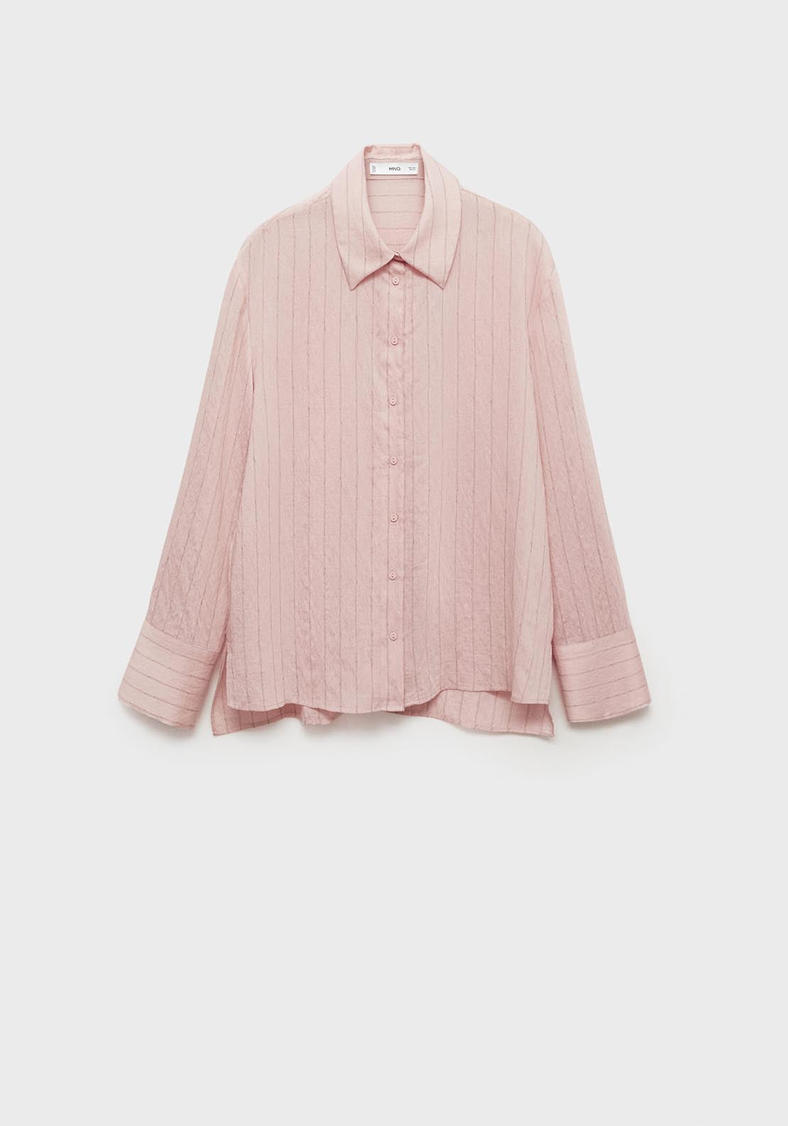 Mango Stripe-print shirt - Pink 6 Shaws Department Stores