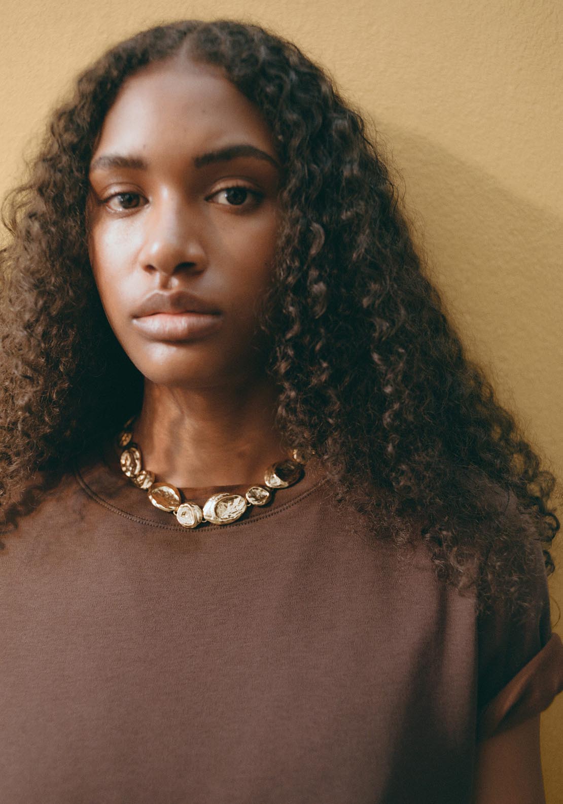 Mango Textured coin necklace - Gold 4 Shaws Department Stores
