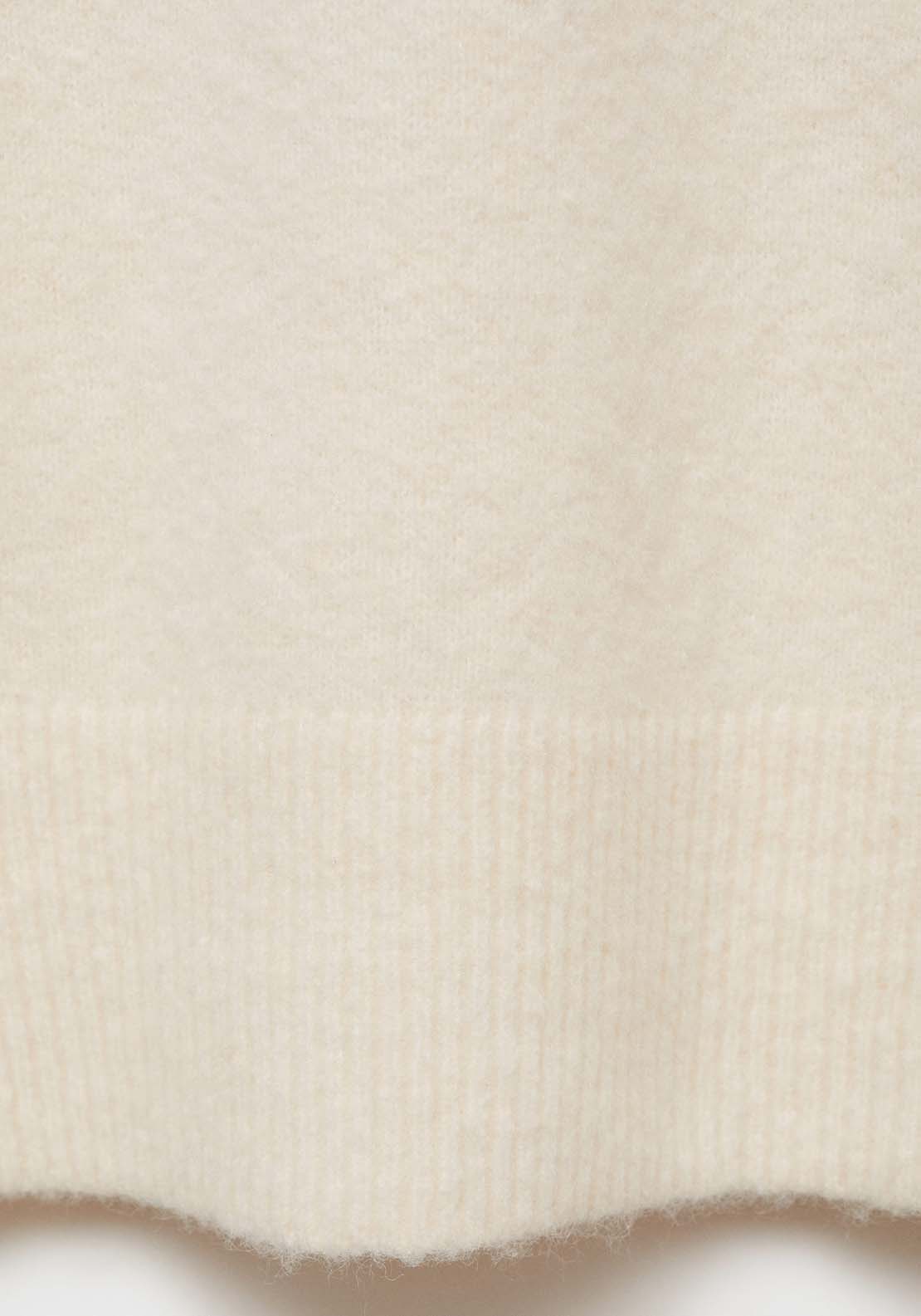 Mango Short turtleneck knitted dress - Light Beige 7 Shaws Department Stores