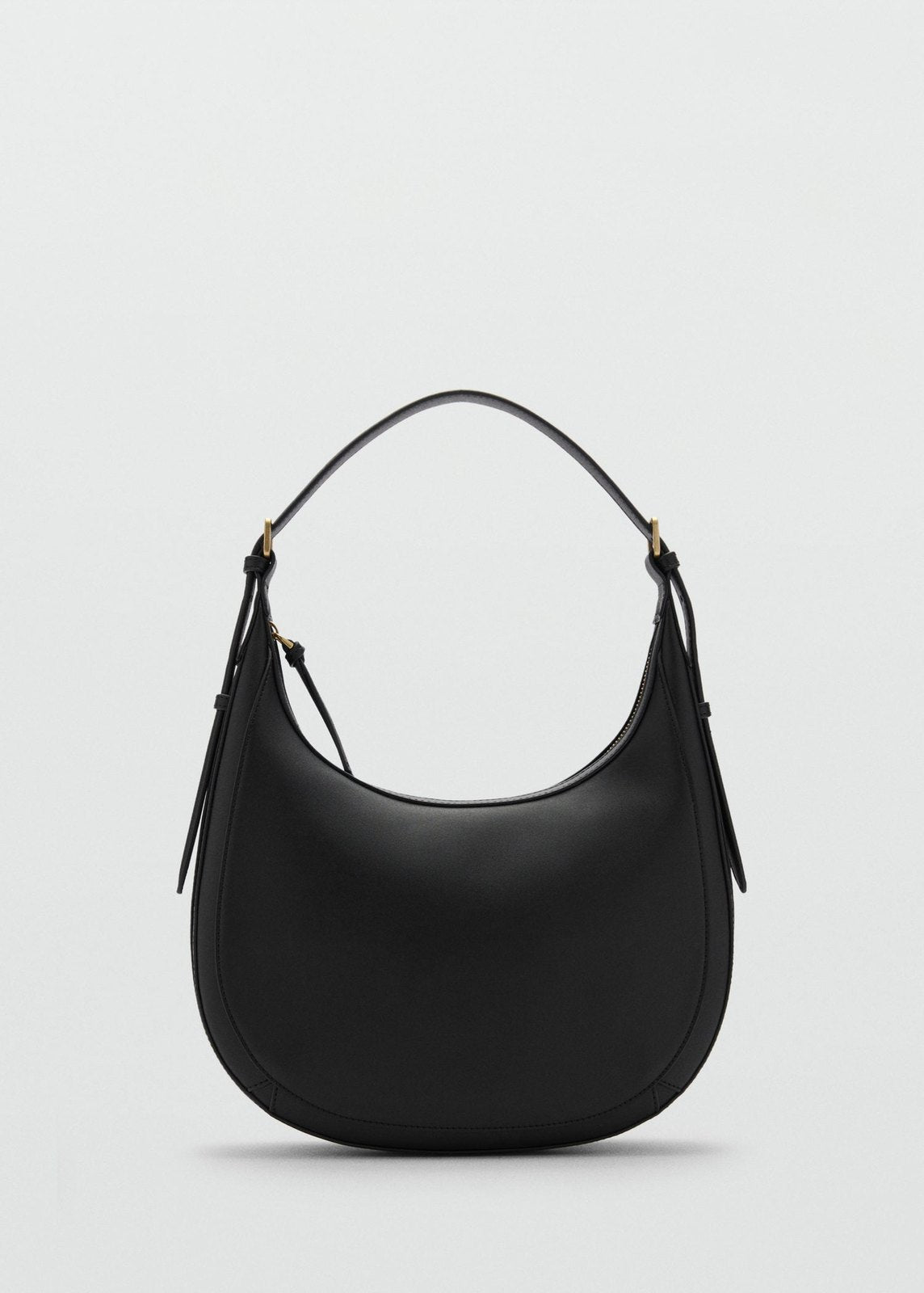 Mango Leather-effect shoulder bag - Black 8 Shaws Department Stores
