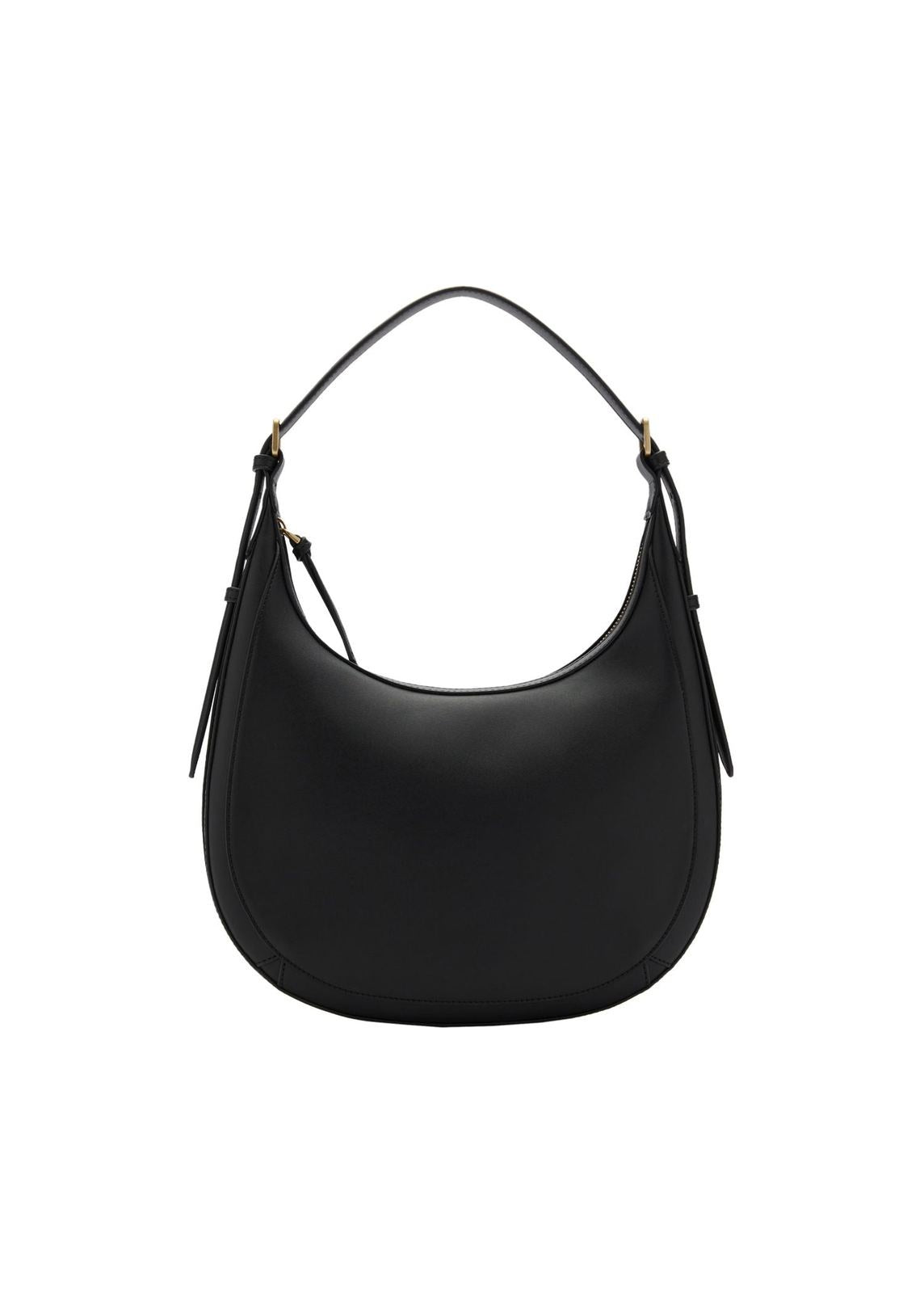 Mango Leather-effect shoulder bag - Black 9 Shaws Department Stores