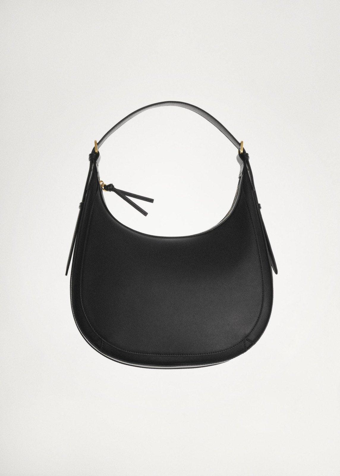 Mango Leather-effect shoulder bag - Black 7 Shaws Department Stores