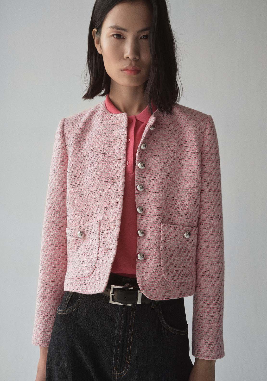 Mango Jacket Karakoy - Pink 1 Shaws Department Stores