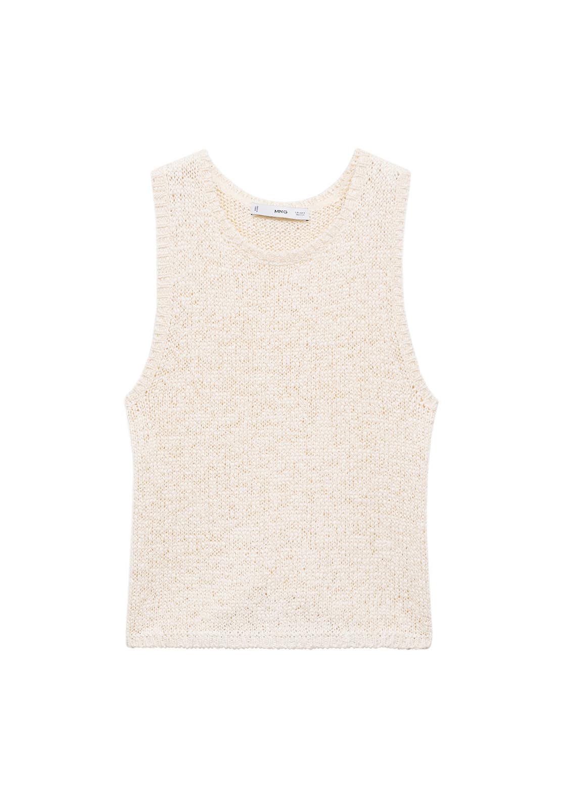 Mango Crochet top with straps - Light Beige 6 Shaws Department Stores