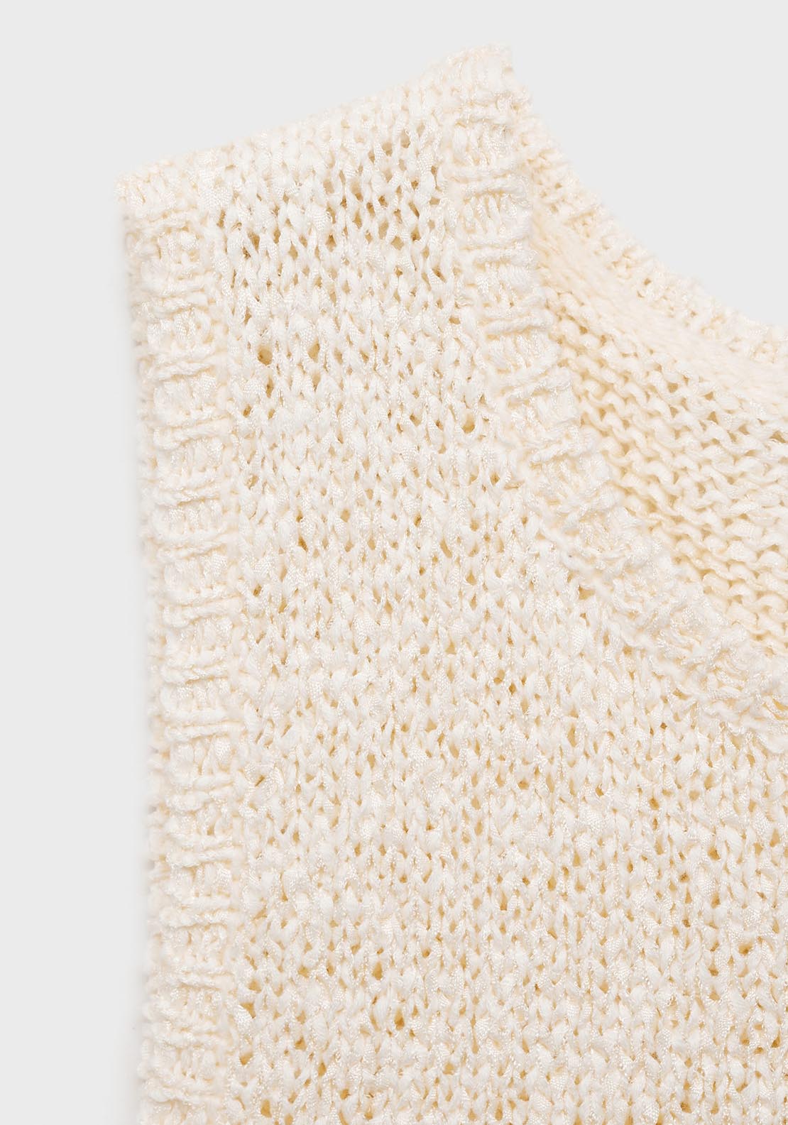Mango Crochet top with straps - Light Beige 4 Shaws Department Stores
