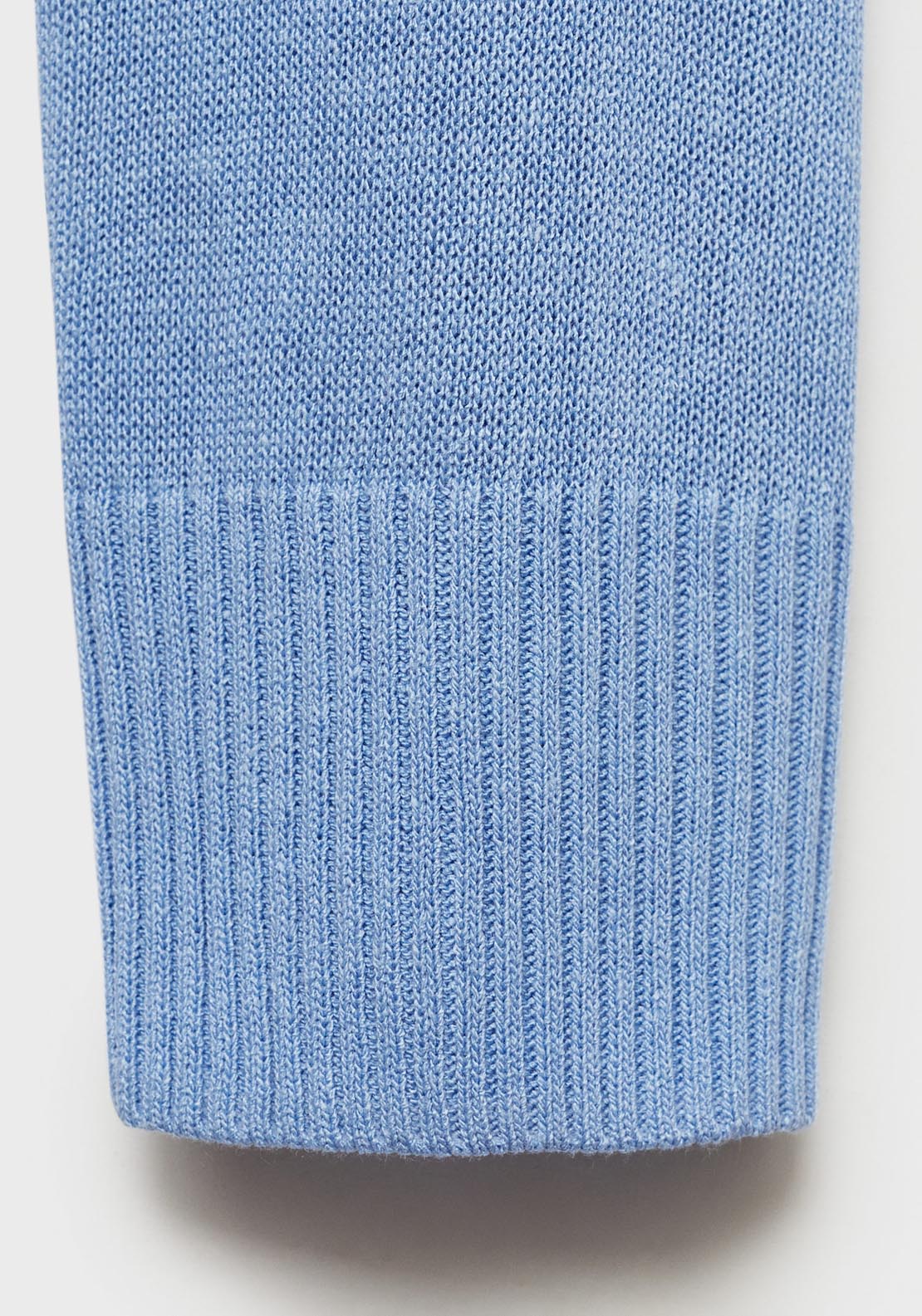 Mango Linen Blend Knitted Sweater - Light/pastel Blue 7 Shaws Department Stores