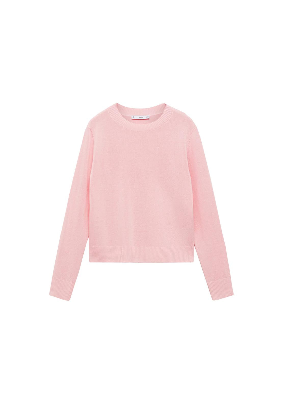 Mango Linen Blend Knitted Sweater - Pink 6 Shaws Department Stores