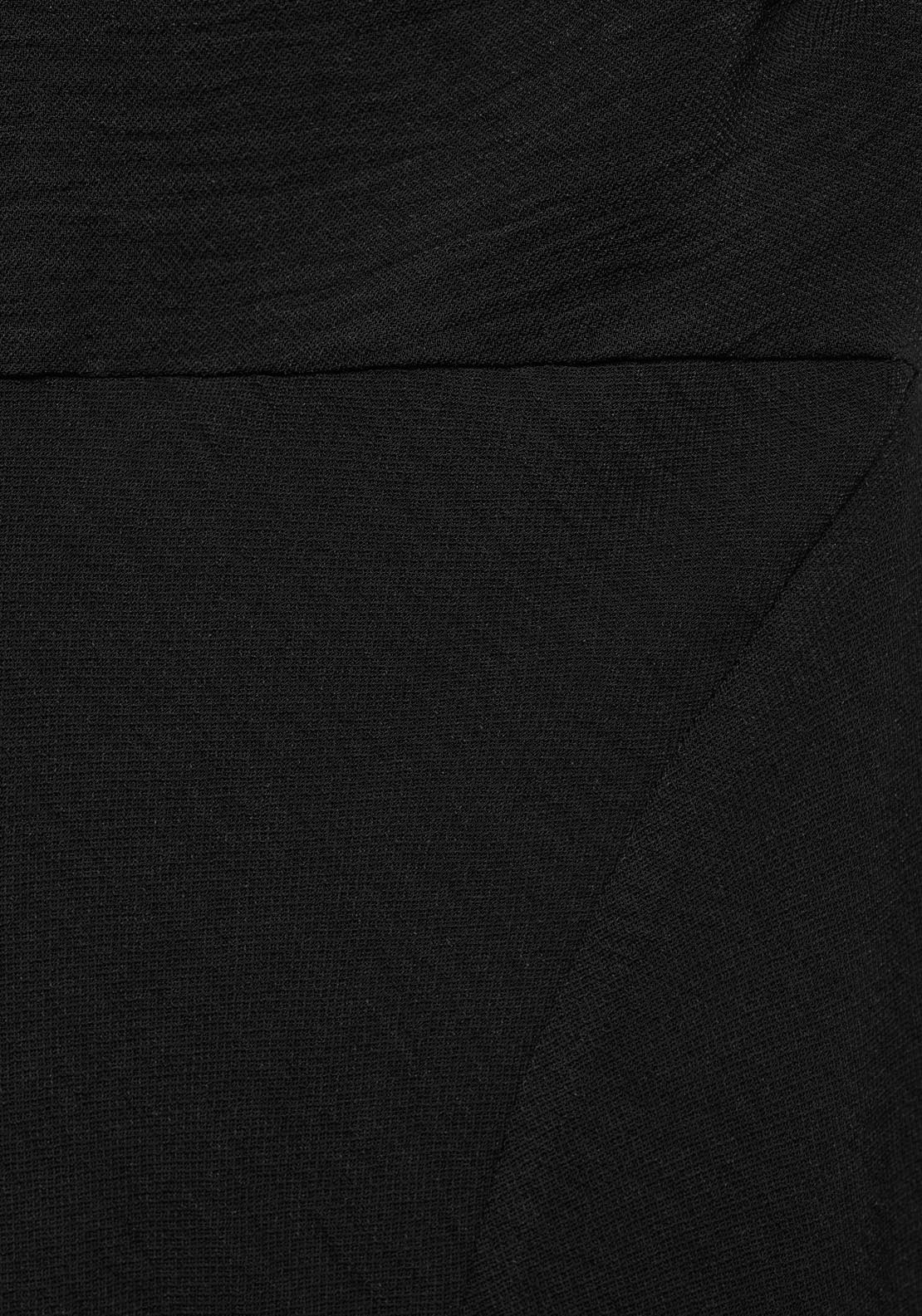 Mango Long Asymmetric Dress - Black 5 Shaws Department Stores