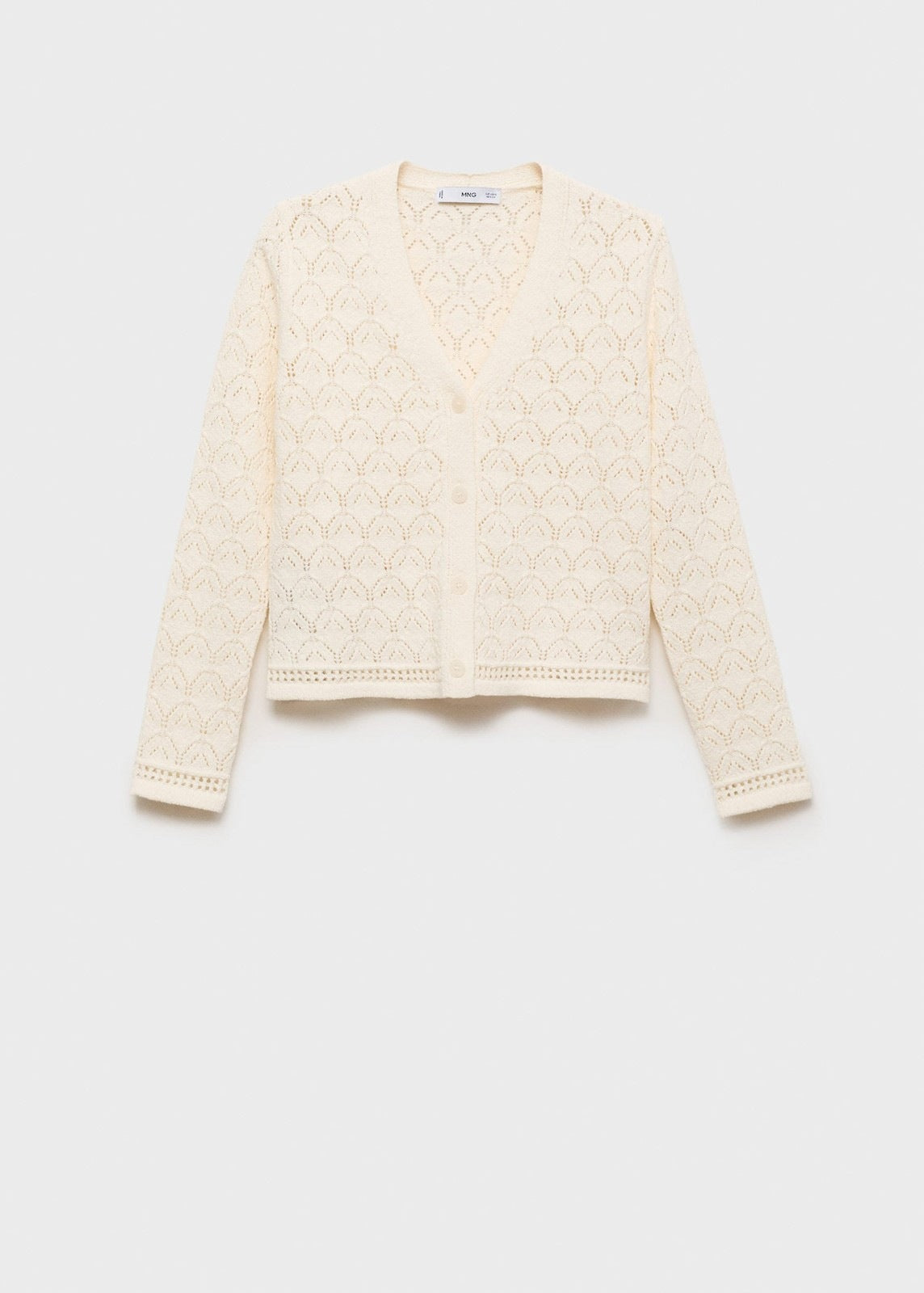 Mango Cardigan Sito - Light Beige 7 Shaws Department Stores