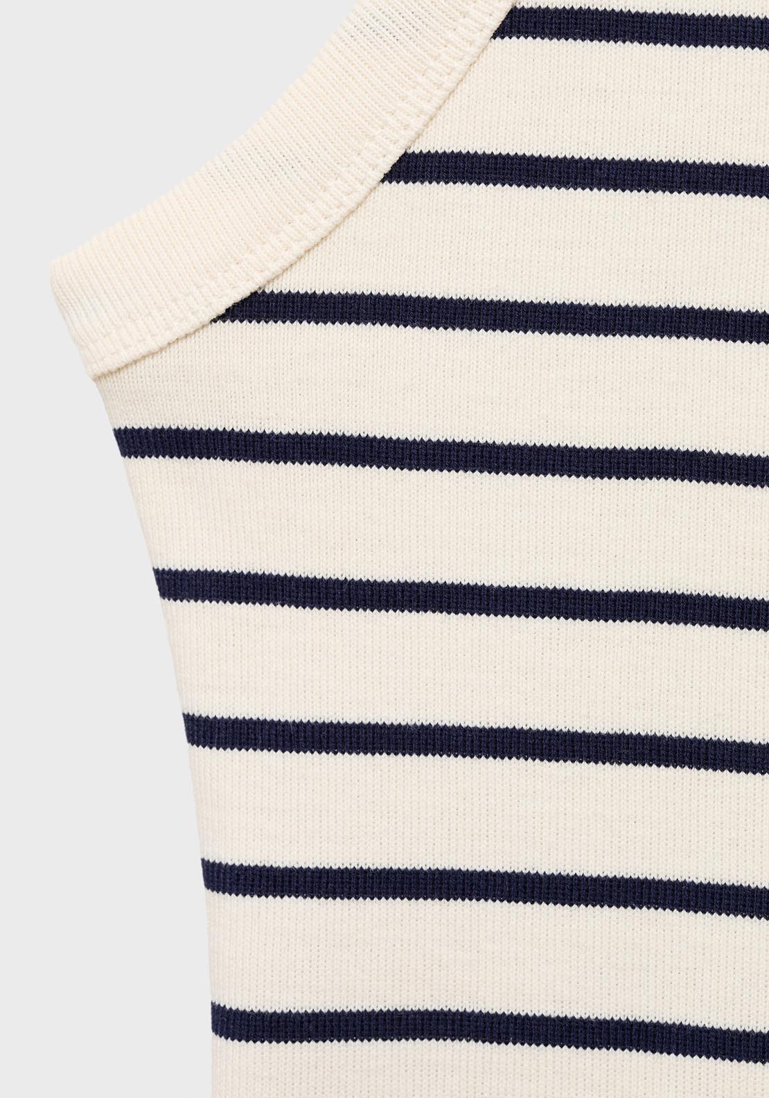 Mango Striped Halter Neck Top - Navy 8 Shaws Department Stores
