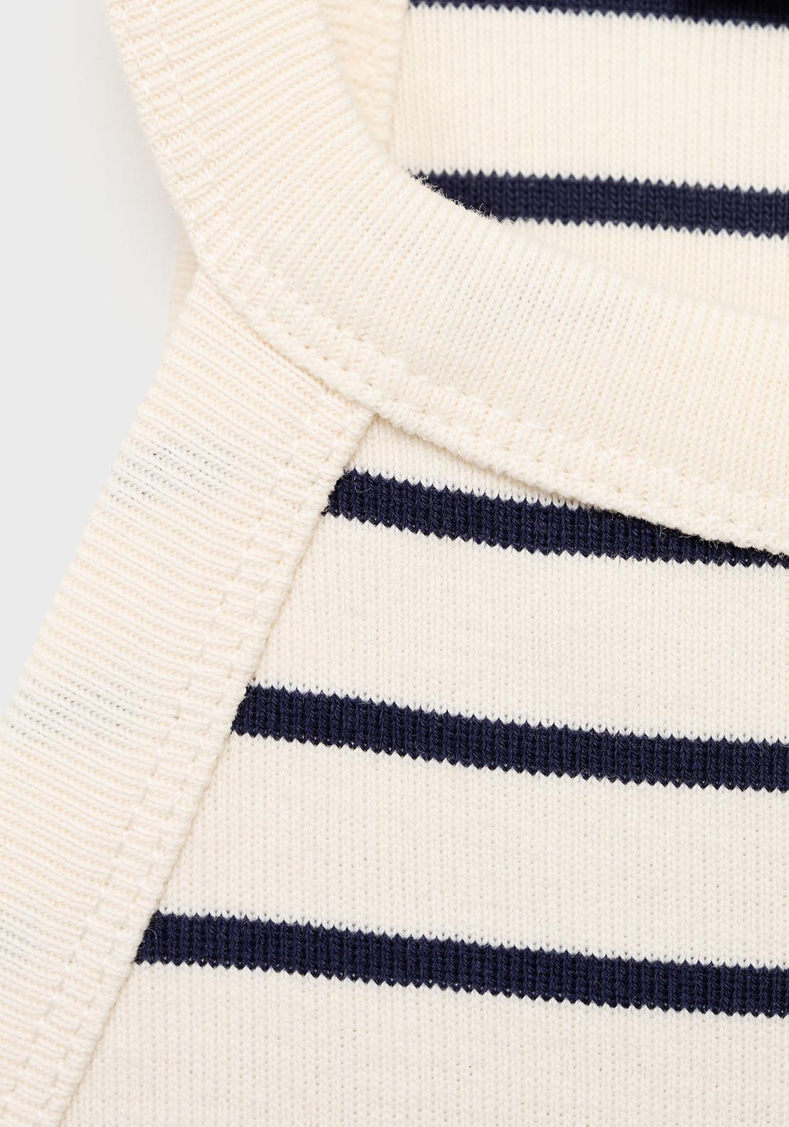 Mango Striped Halter Neck Top - Navy 6 Shaws Department Stores