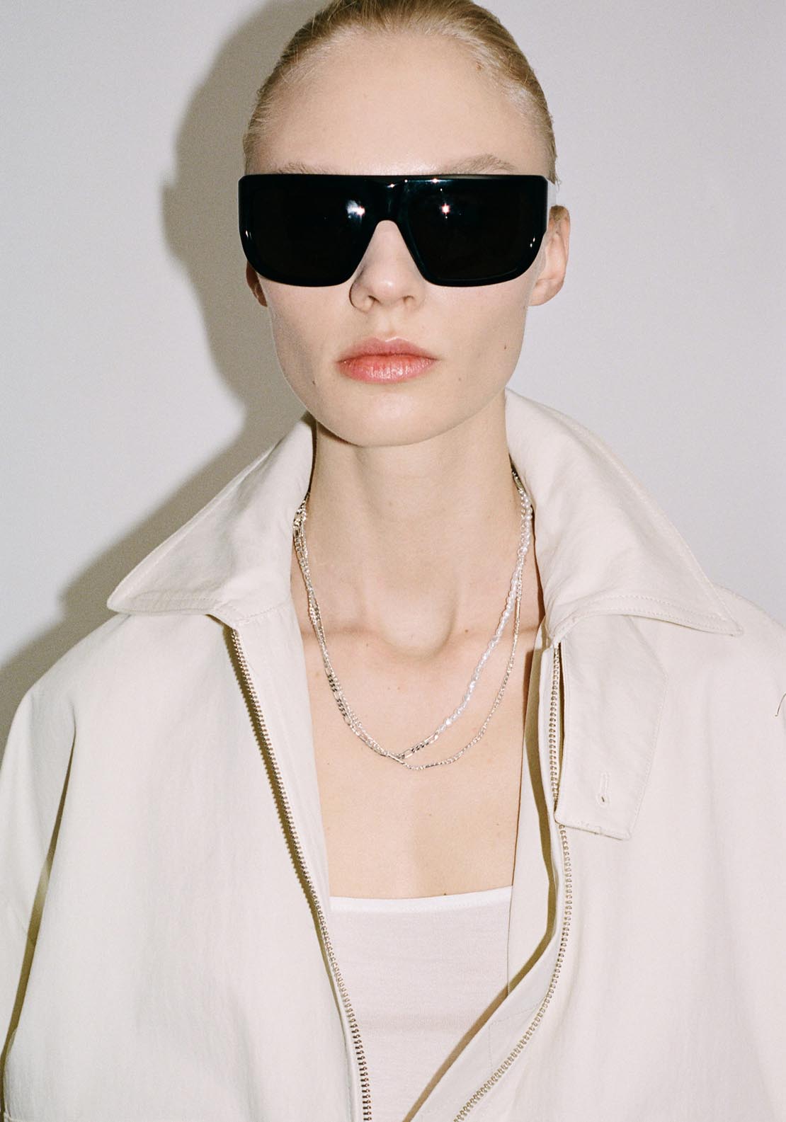Mango Double pearl chain necklace - Gold 4 Shaws Department Stores