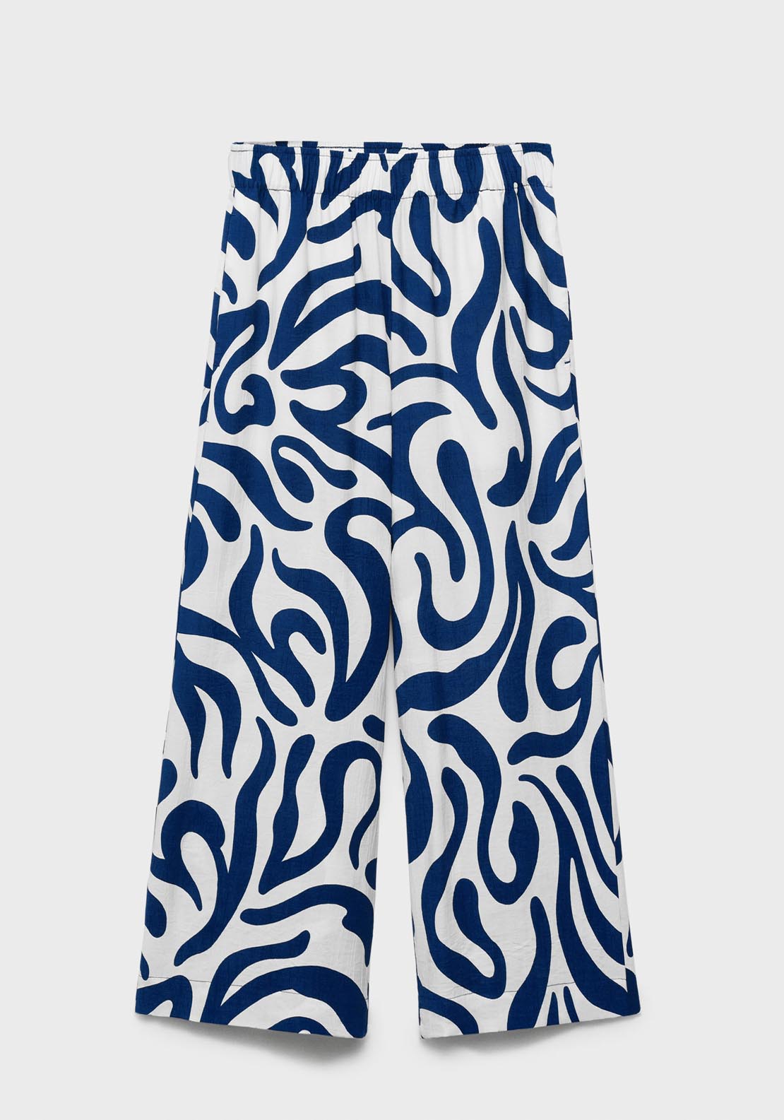 Mango Printed Culotte Trousers - Beige 7 Shaws Department Stores