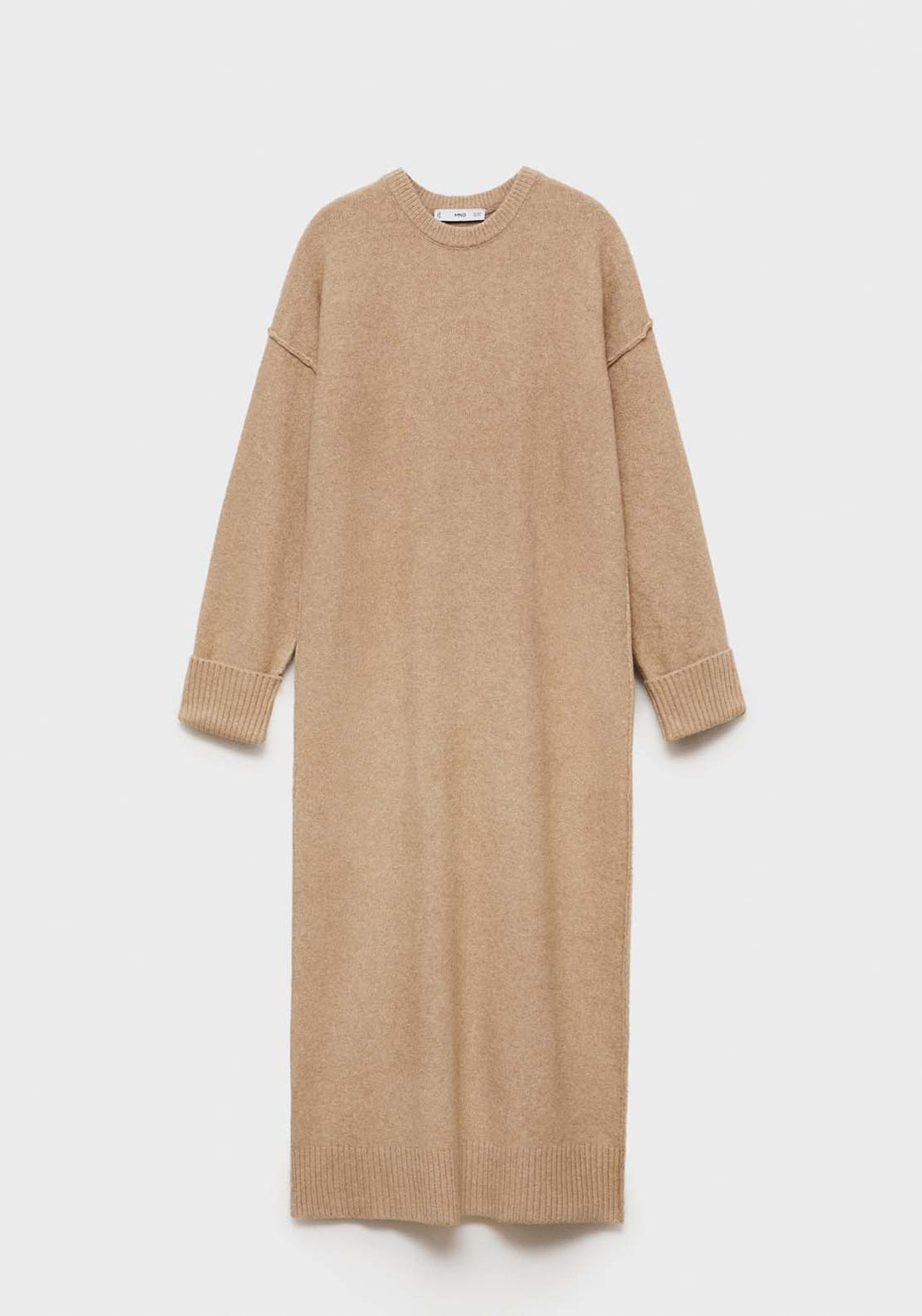 Knitted dress with ribbed finishes