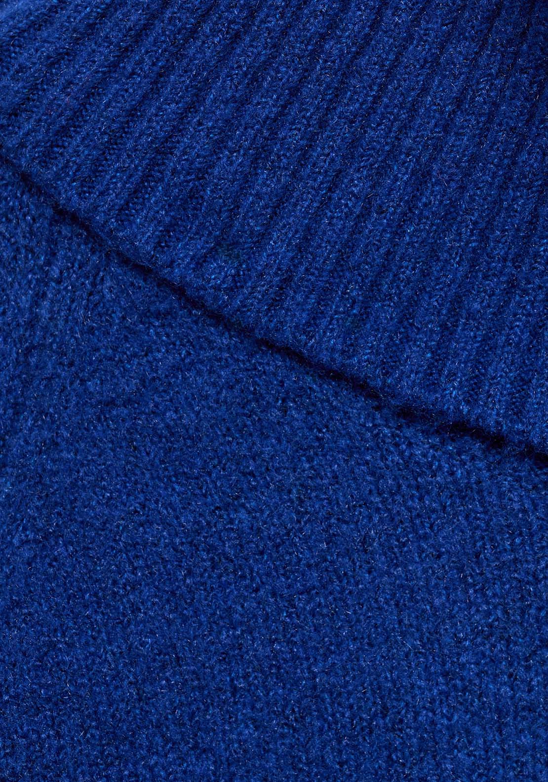 Mango Turtleneck knitted sweater - Bright Blue 5 Shaws Department Stores