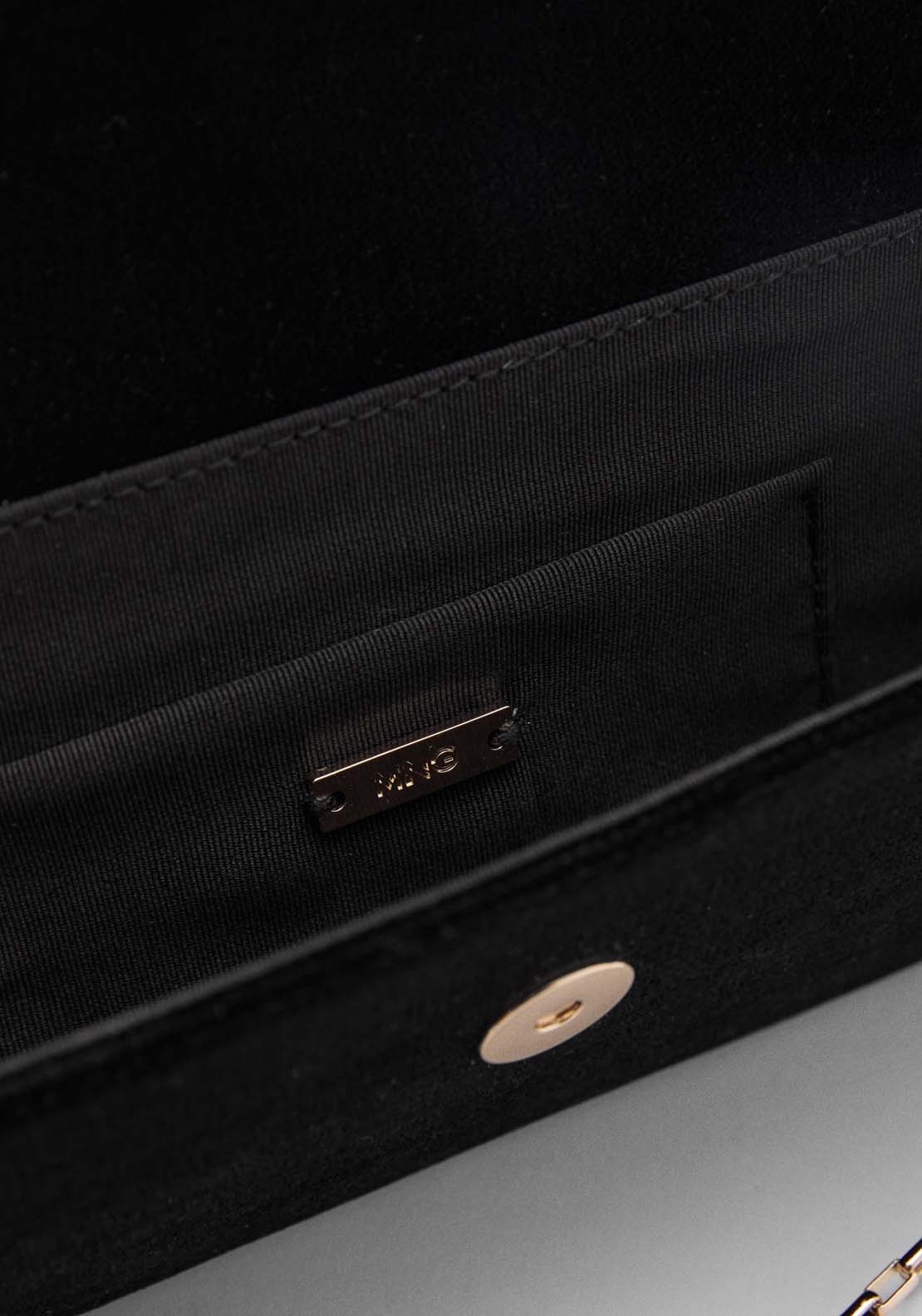Mango Flap chain bag - Black 3 Shaws Department Stores