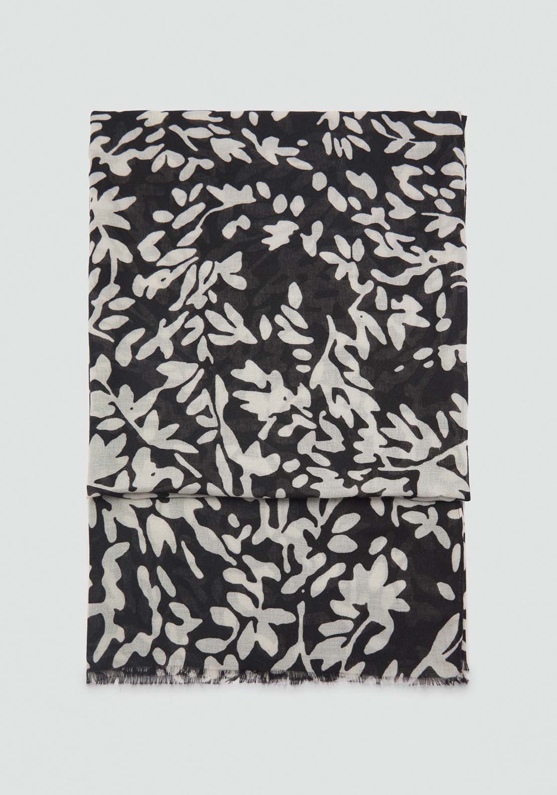 Mango Foulard Bicolor - Black 1 Shaws Department Stores