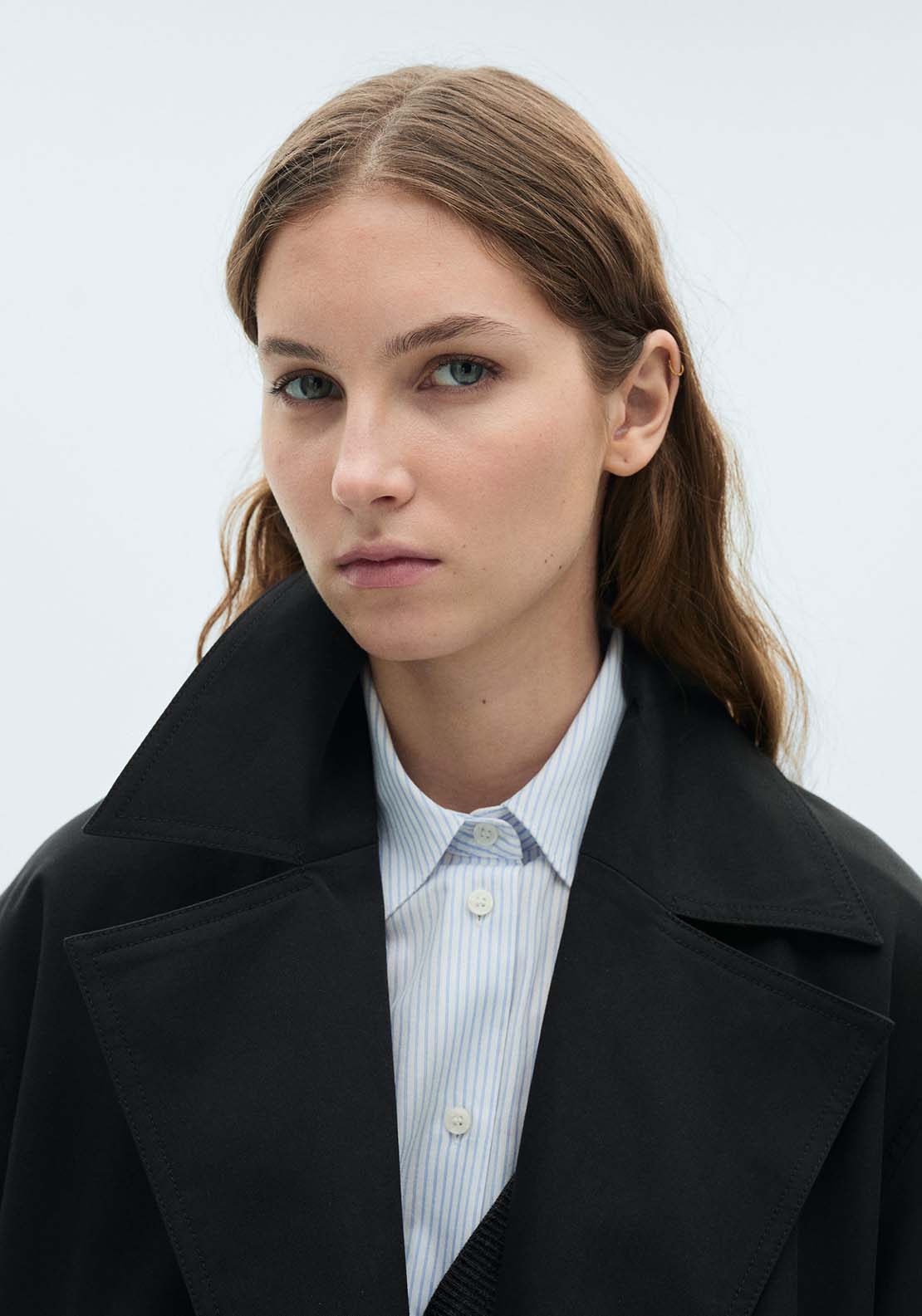 Mango Trenchcoat Angela - Black 6 Shaws Department Stores