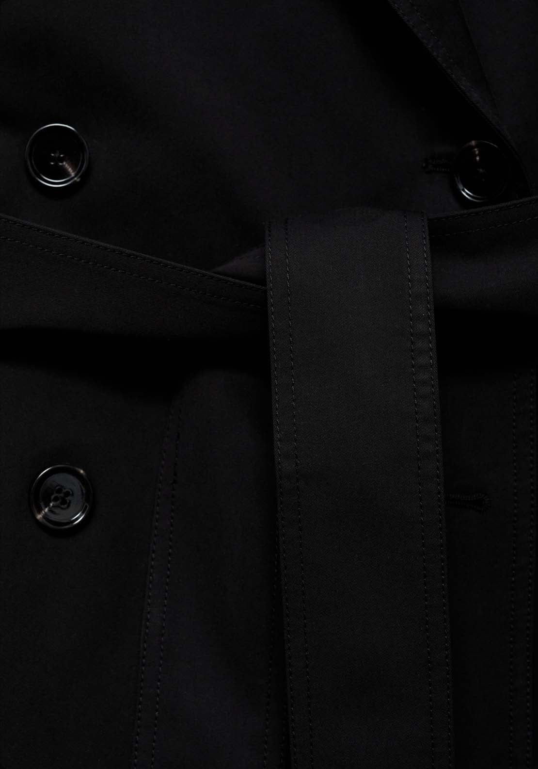 Mango Trenchcoat Angela - Black 9 Shaws Department Stores