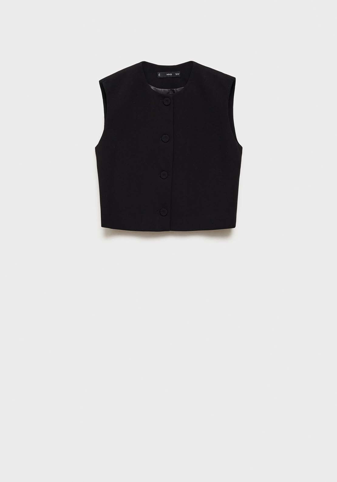 Mango Vest Cagliari - Black 7 Shaws Department Stores