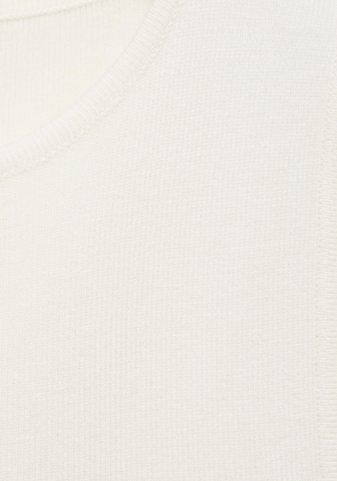 Mango Sleeveless fitted knit top - Light Beige 7 Shaws Department Stores