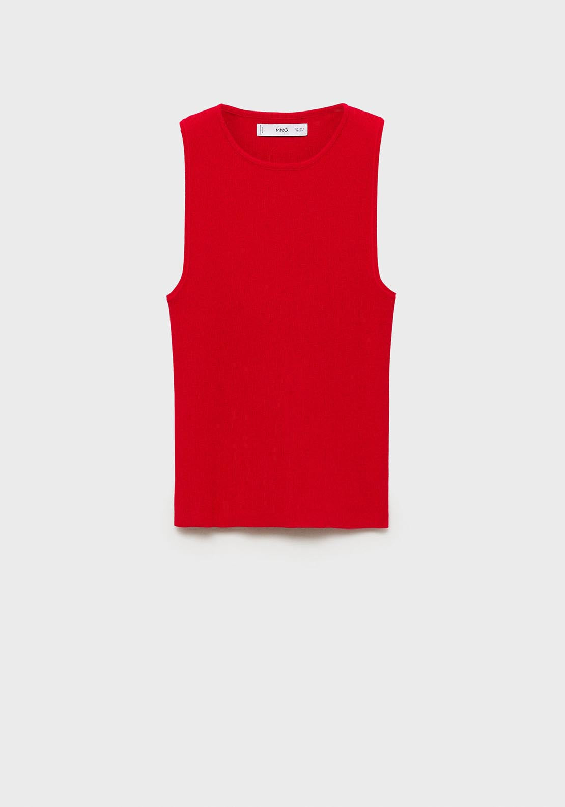 Mango Sleeveless fitted knit top - Red 6 Shaws Department Stores