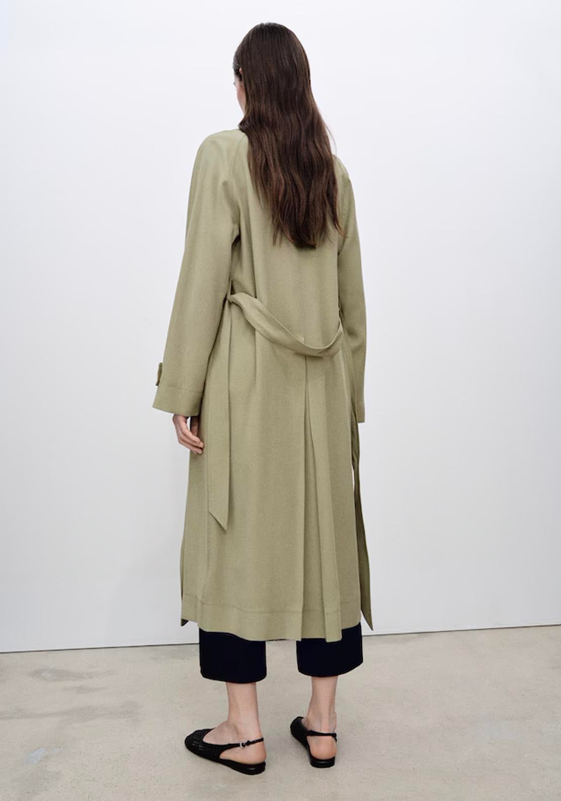 Mango Trench Coat - Grey 5 Shaws Department Stores